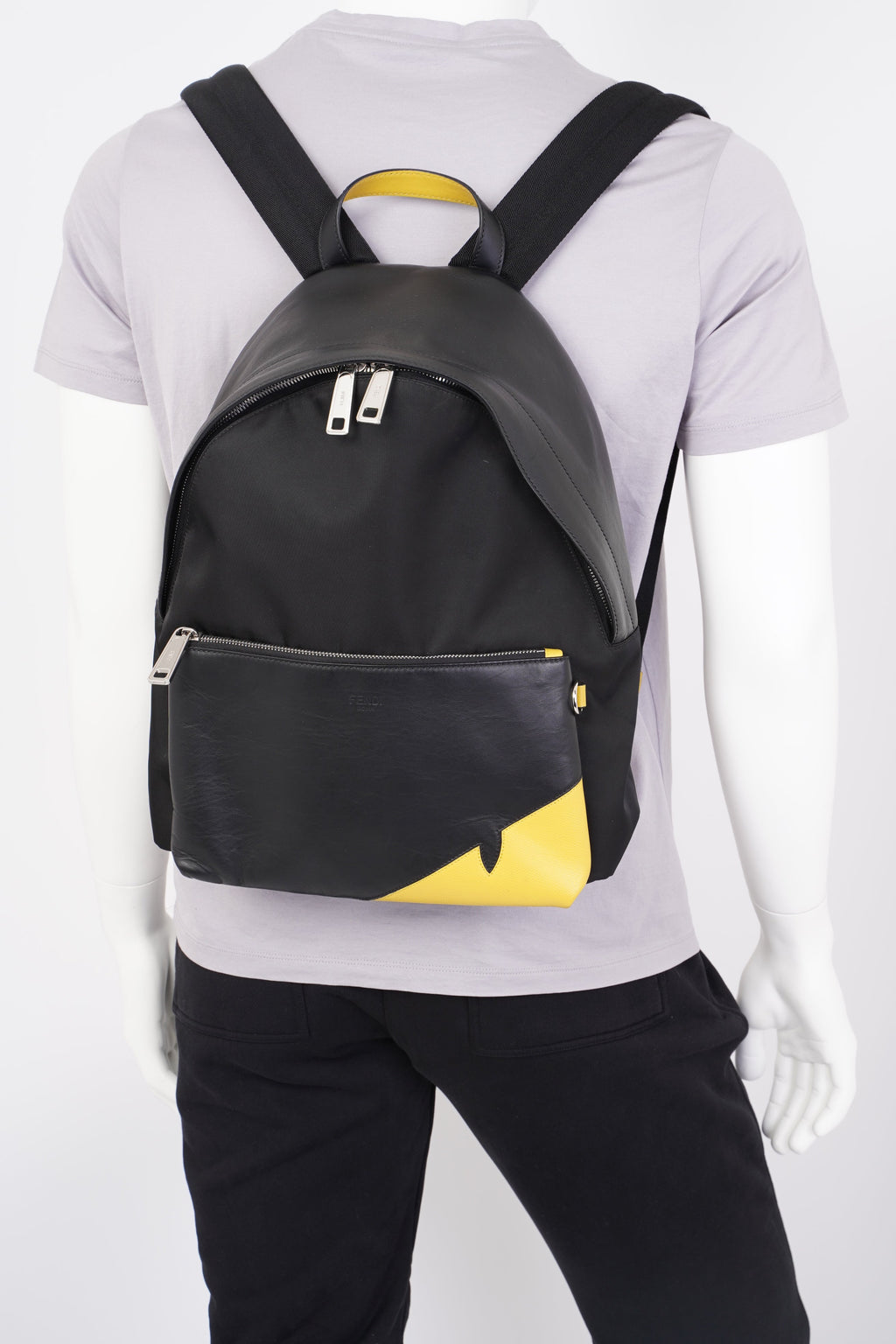 Fendi Monster Eyes Black / Yellow Re Nylon
