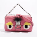 Fendi Micro Monster Baguette Pink Calfskin Leather