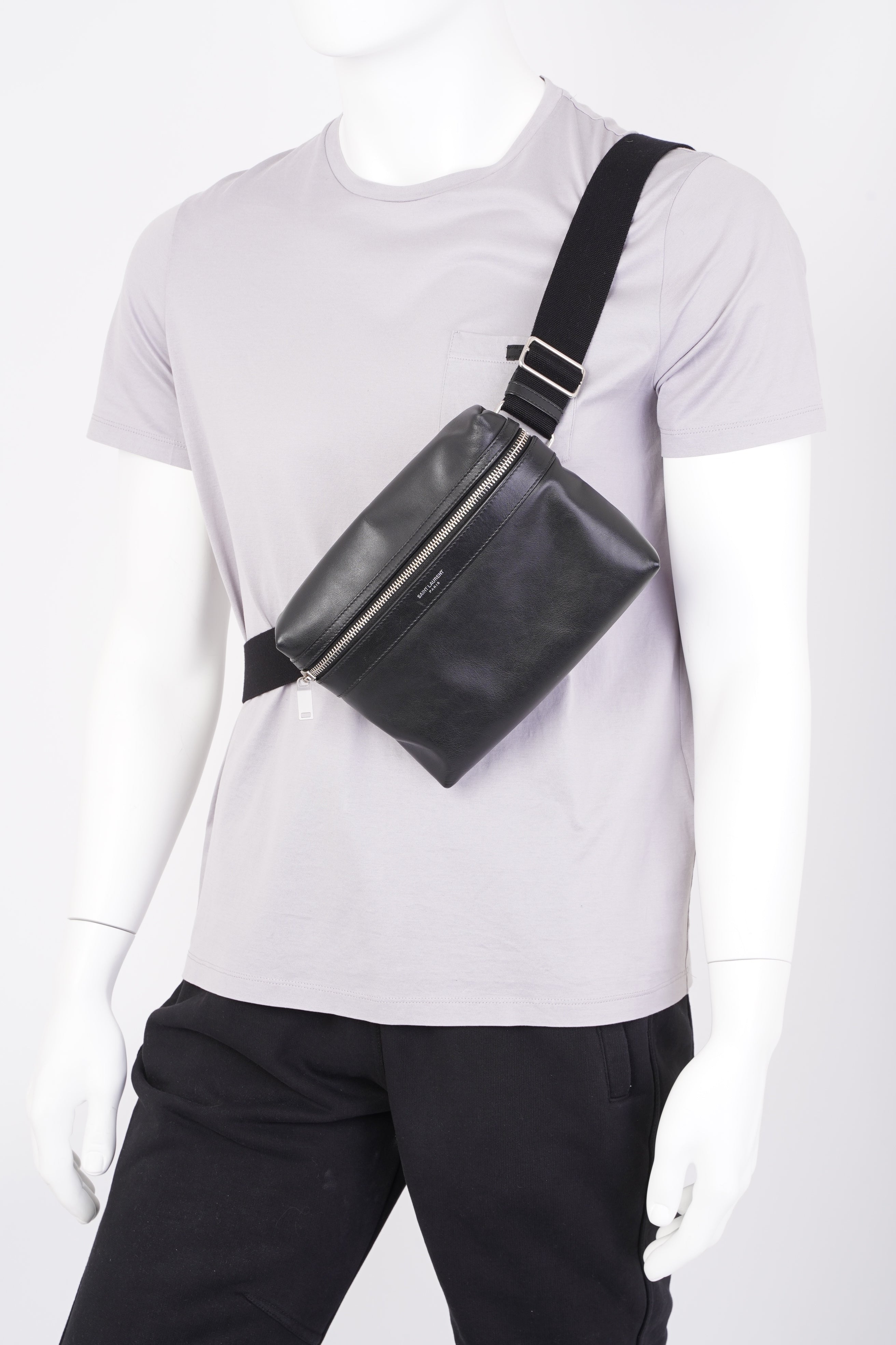 Saint Laurent City Camera Black Leather