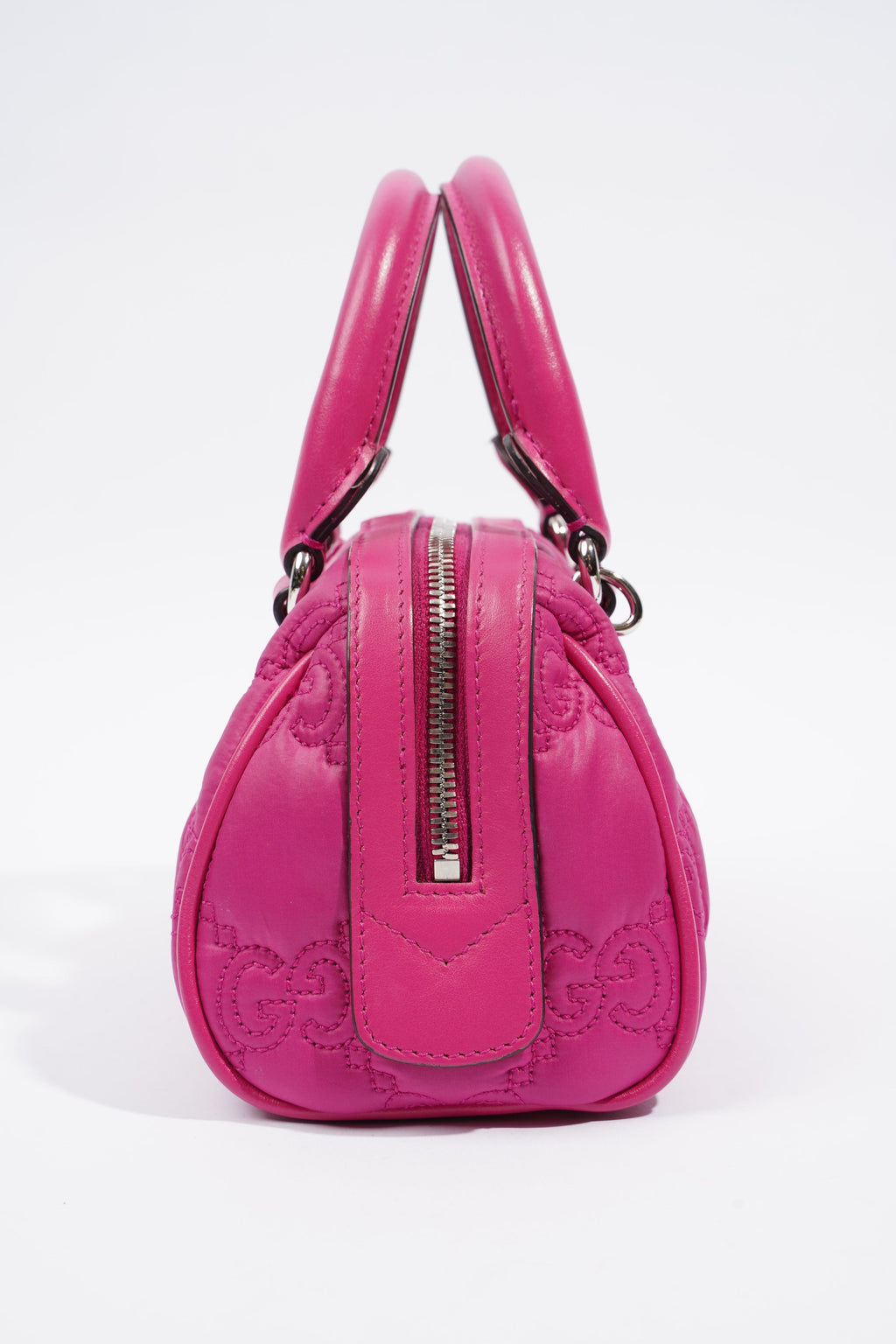 Gucci Bowler Bag Pink Leather Mini