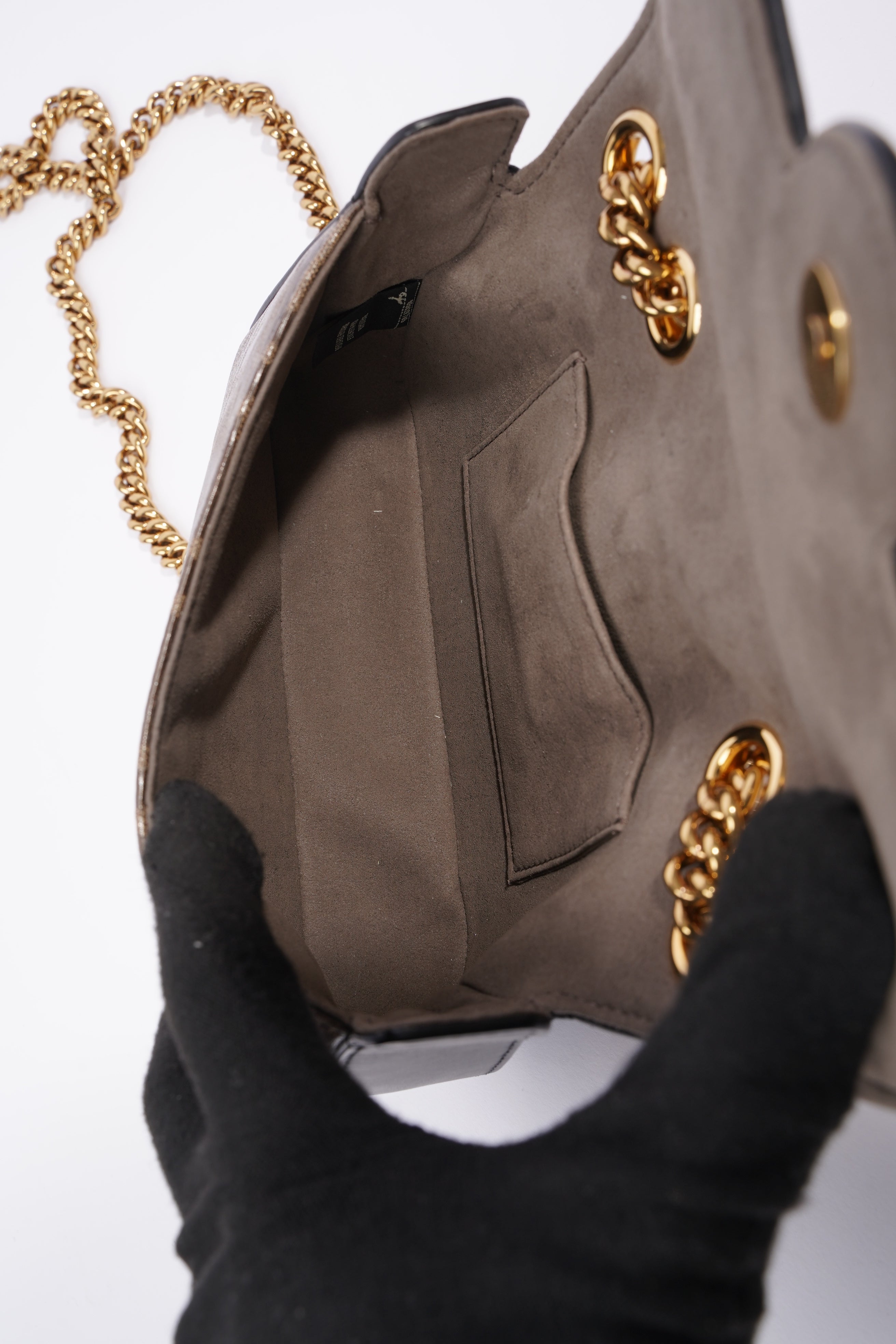 Fendi Double F Bag Brown / Black Coated Canvas Mini