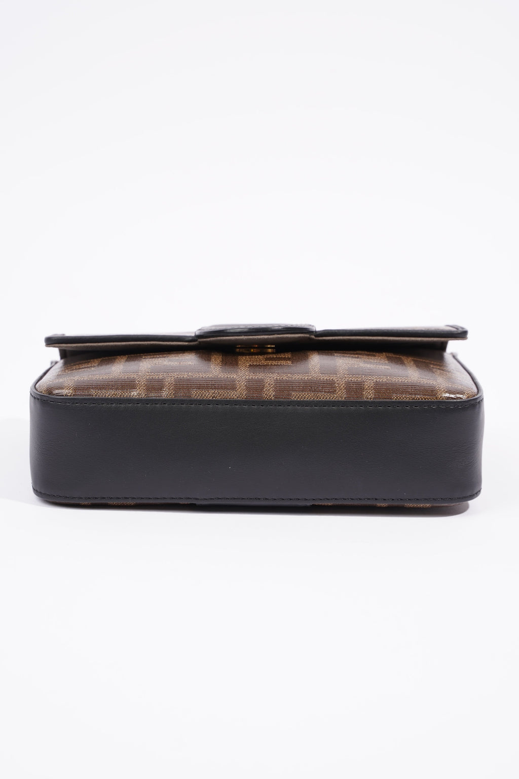 Fendi Double F Bag Brown / Black Coated Canvas Mini