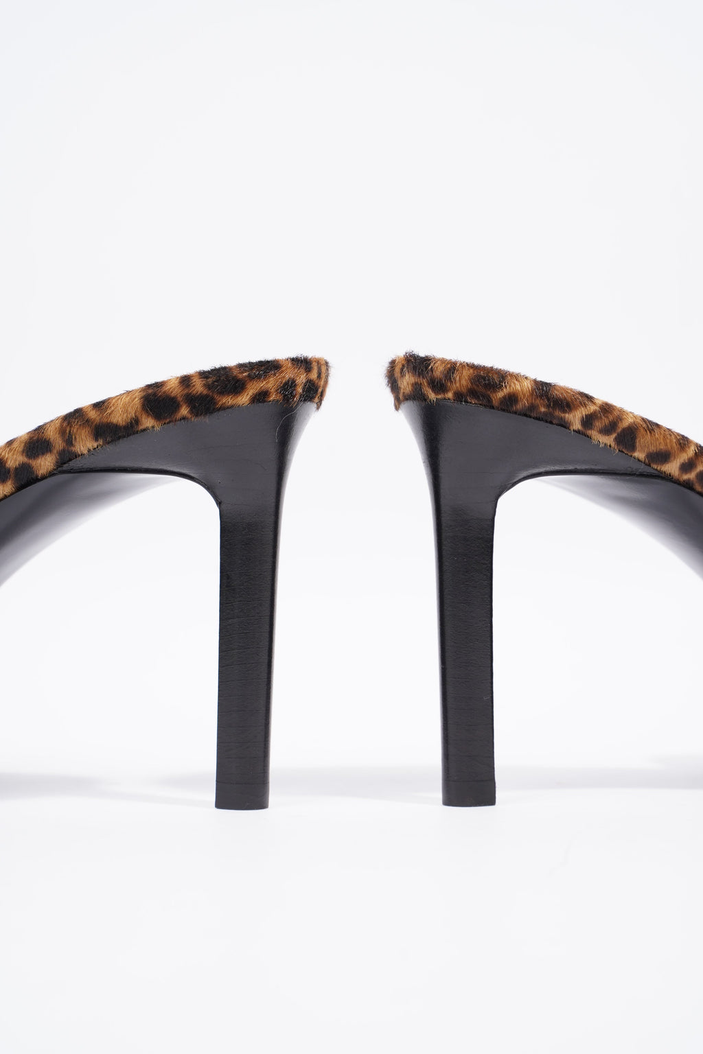 Saint Laurent Tribute Mule 90 Leopard Print Leather EU 40 UK 7
