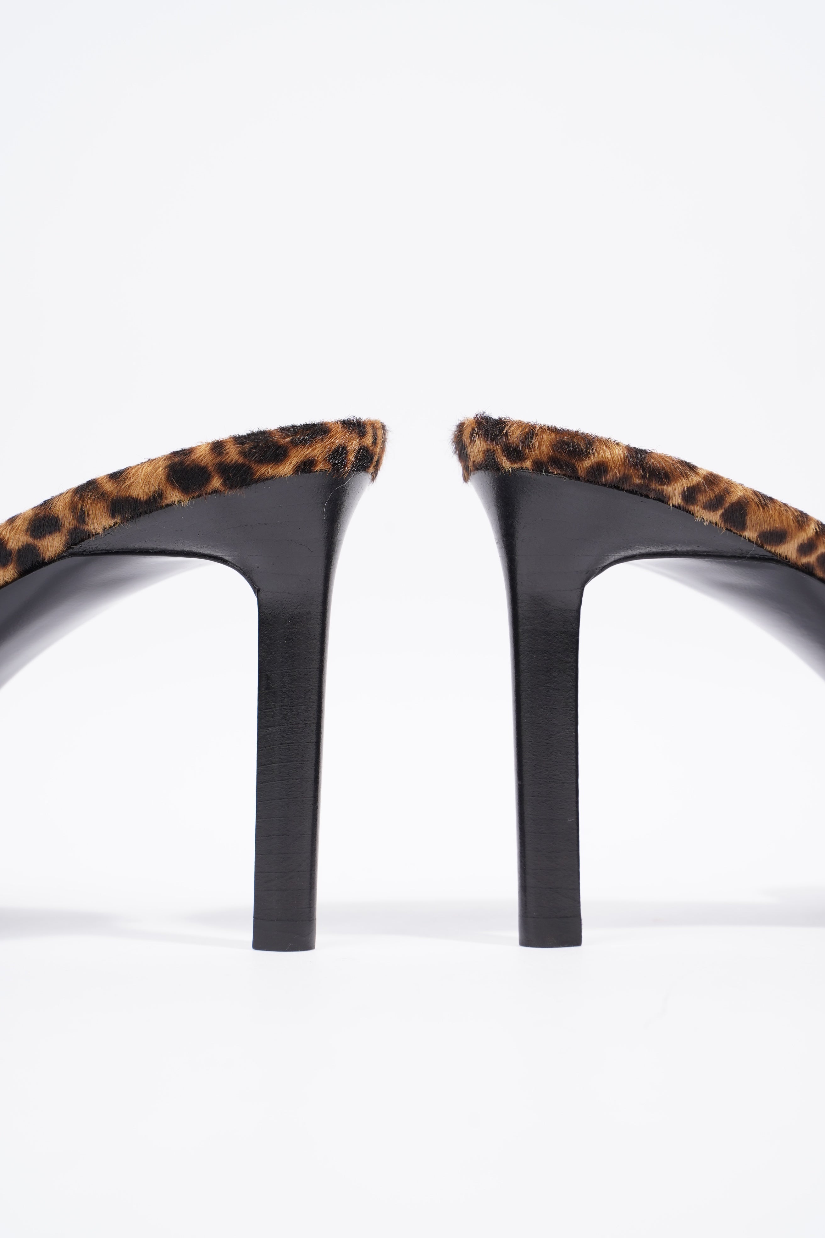 Saint Laurent Tribute Mule 90 Leopard Print Leather EU 40 UK 7