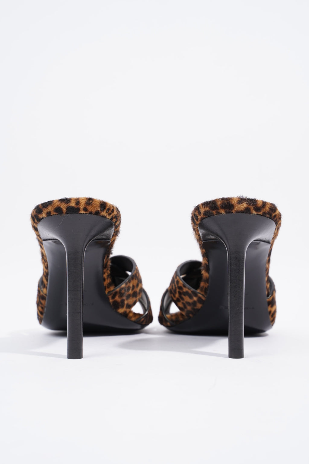 Saint Laurent Tribute Mule 90 Leopard Print Leather EU 40 UK 7