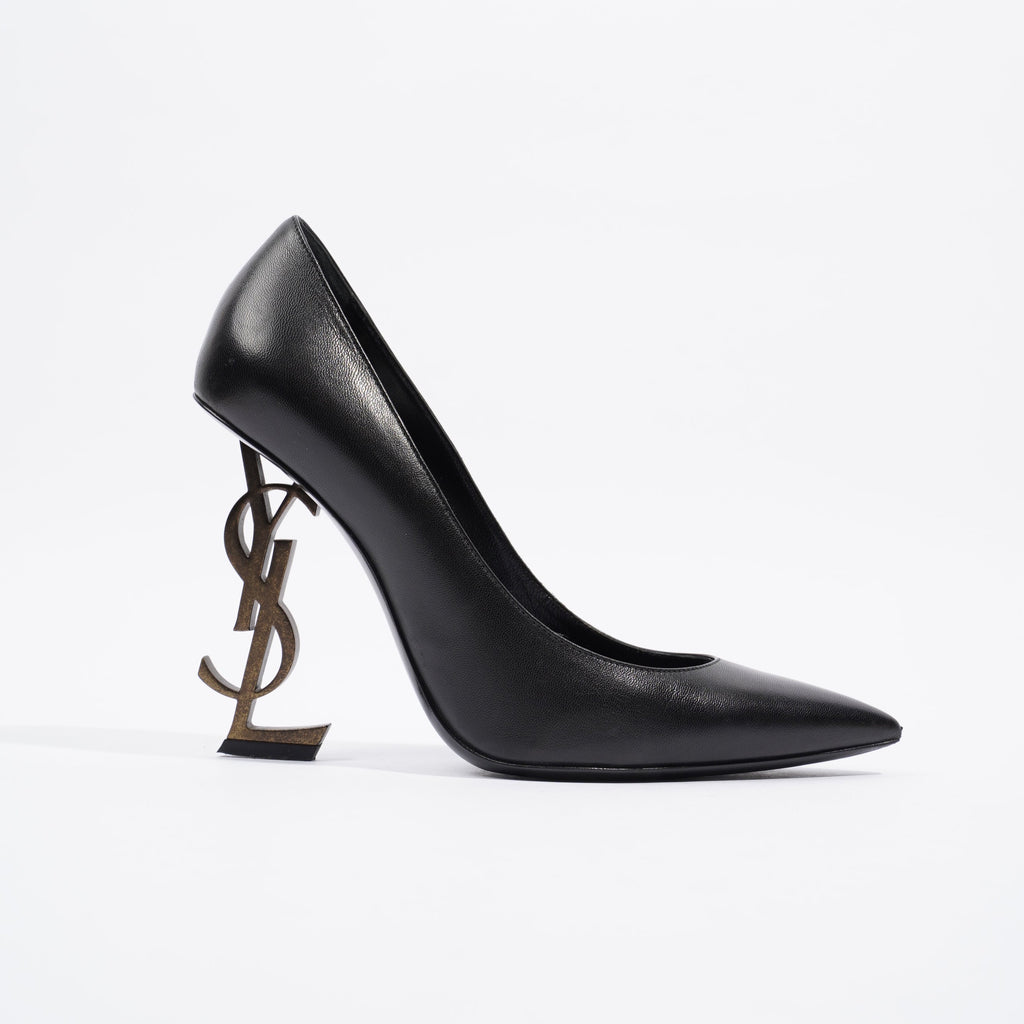 Saint Laurent Opyum Black Leather EU 37 UK 4