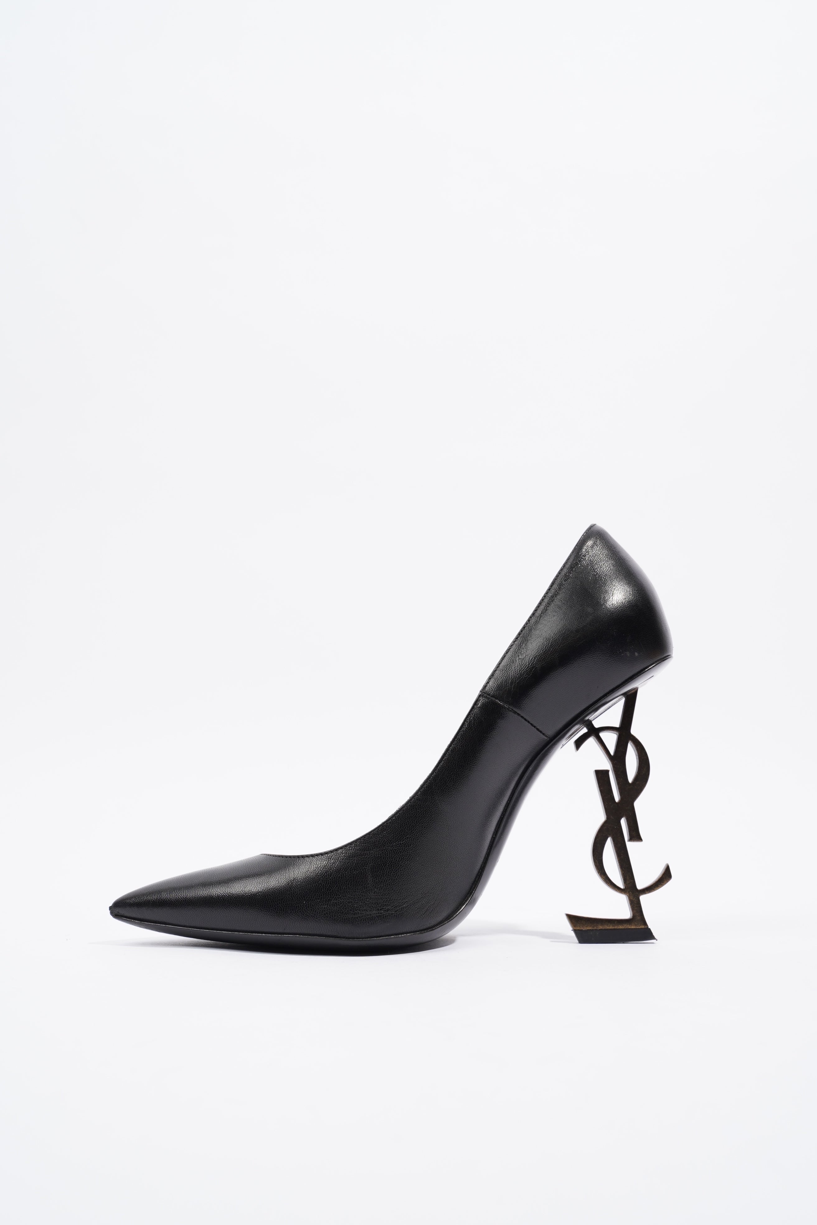Saint Laurent Opyum Black Leather EU 37 UK 4