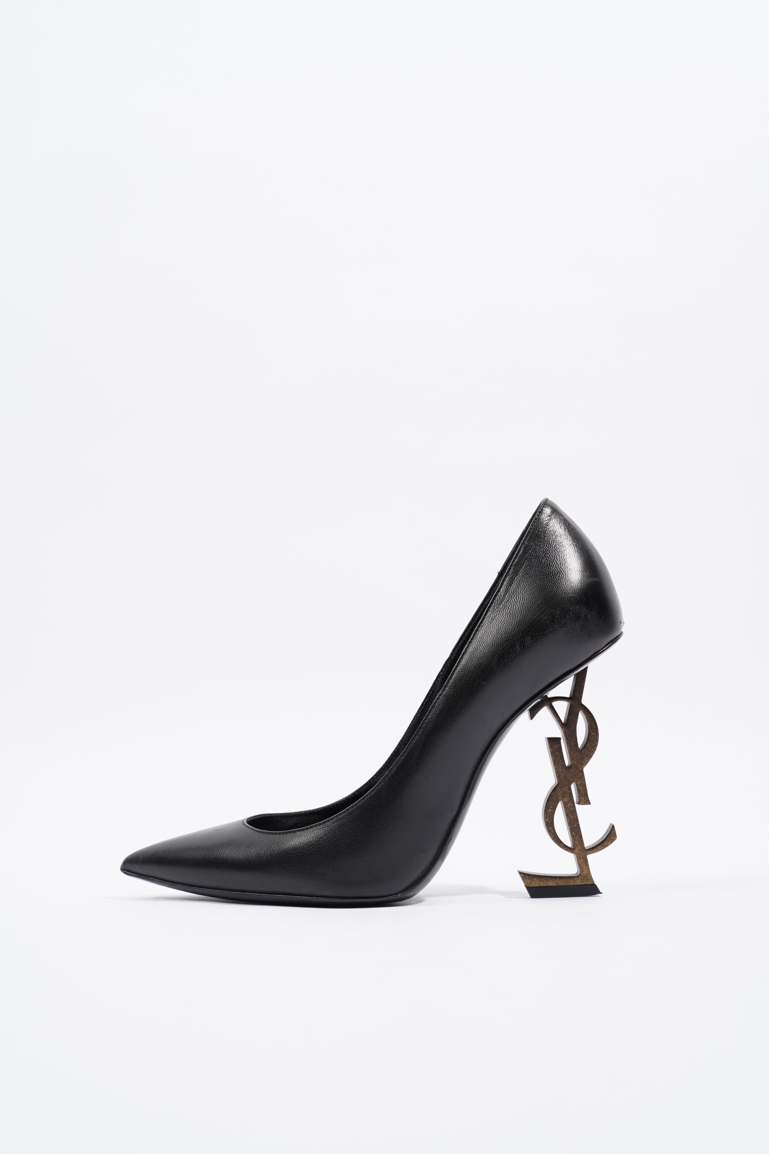 Saint Laurent Opyum Black Leather EU 37 UK 4