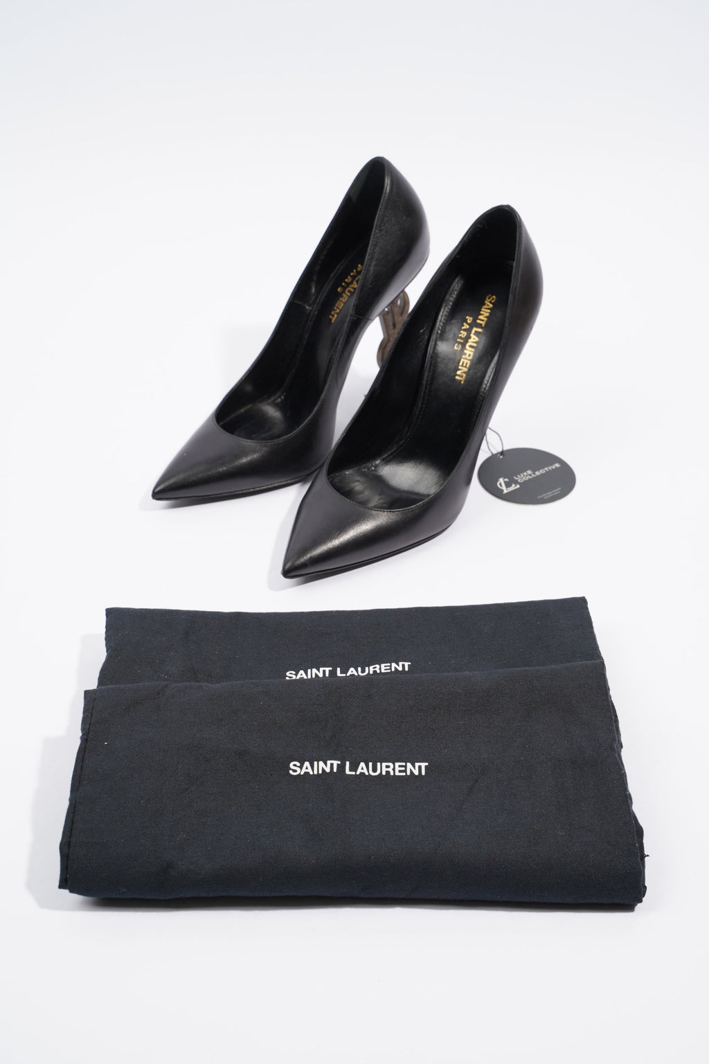 Saint Laurent Opyum Black Leather EU 37 UK 4