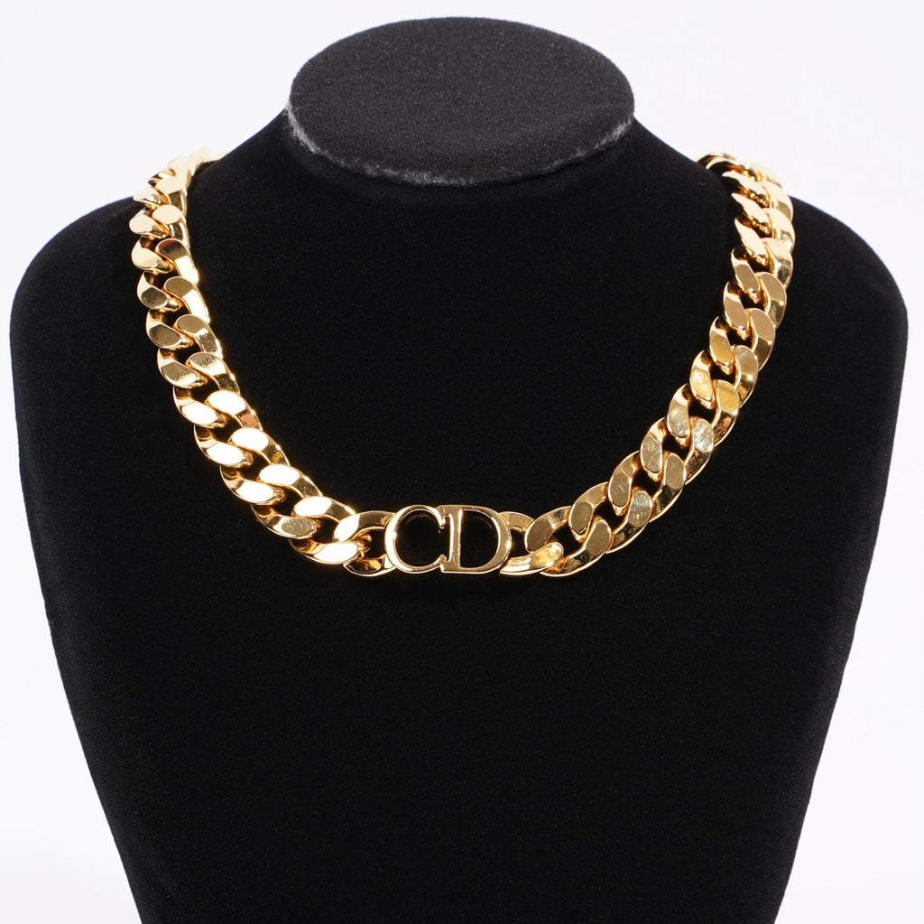Christian Dior 30 Montaigne Chocker Gold Base Metal