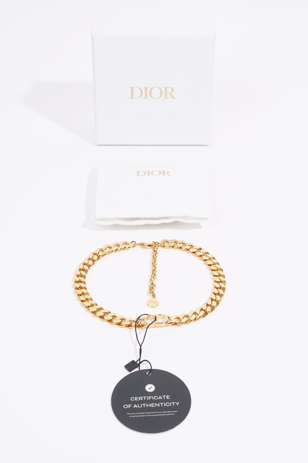 Christian Dior 30 Montaigne Chocker Gold Base Metal