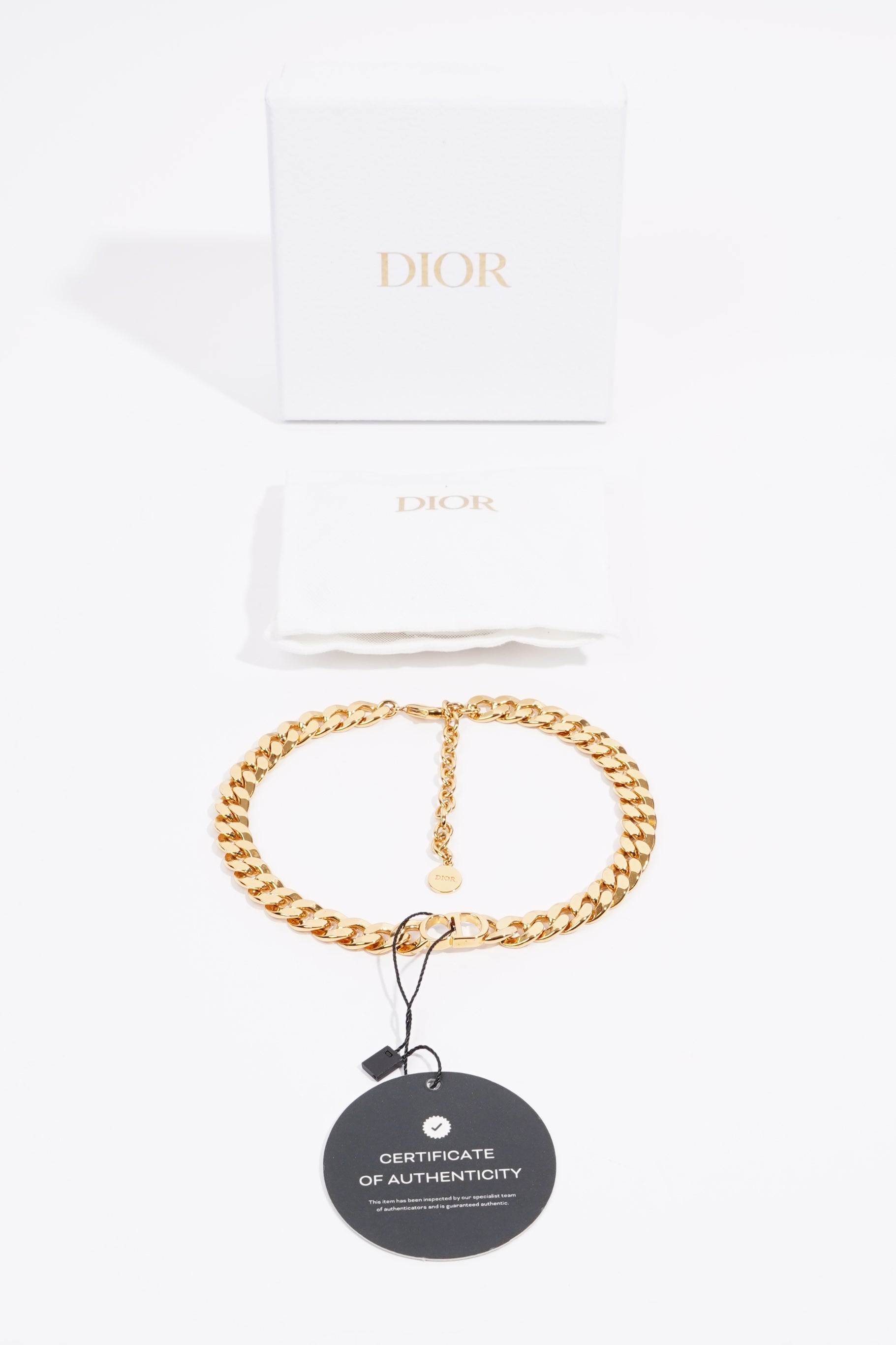 Christian Dior 30 Montaigne Chocker Gold Base Metal