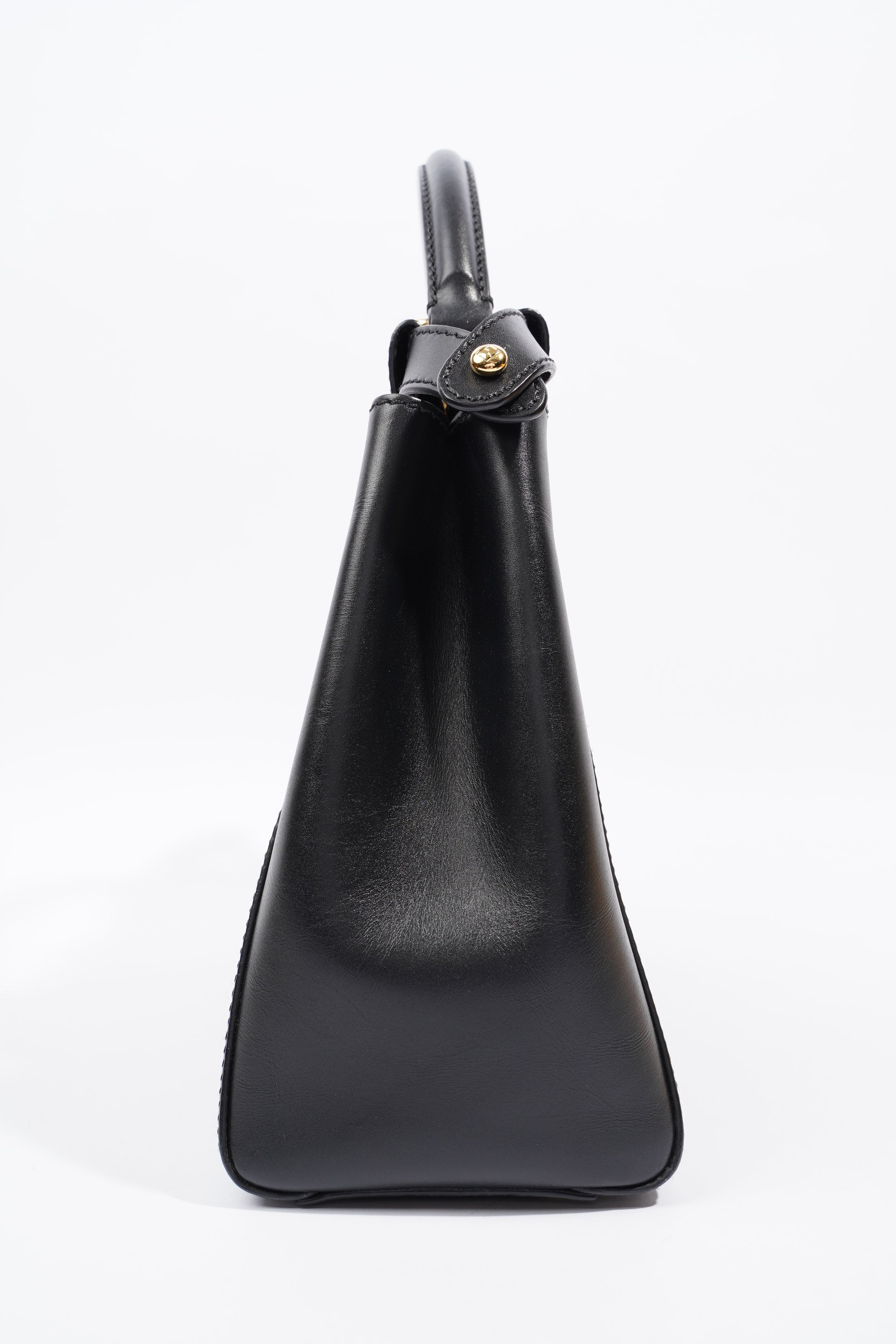 Fendi Peekaboo Top Handle Black Leather Medium