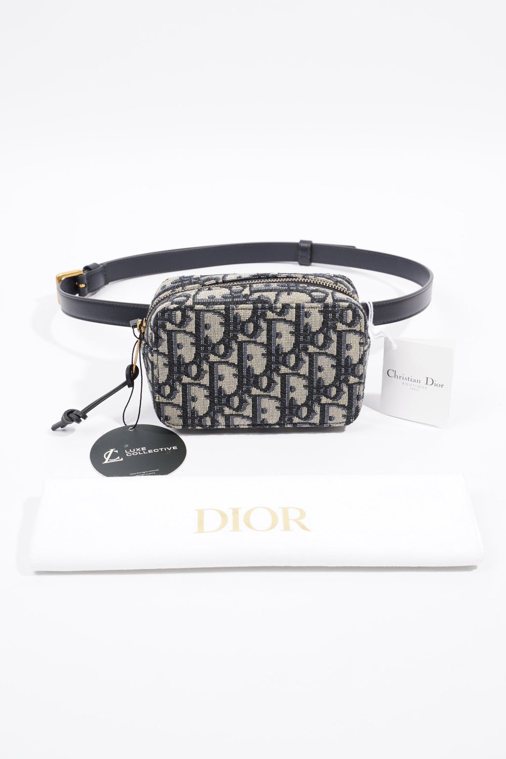 Christian Dior Belt Pouch Oblique Canvas