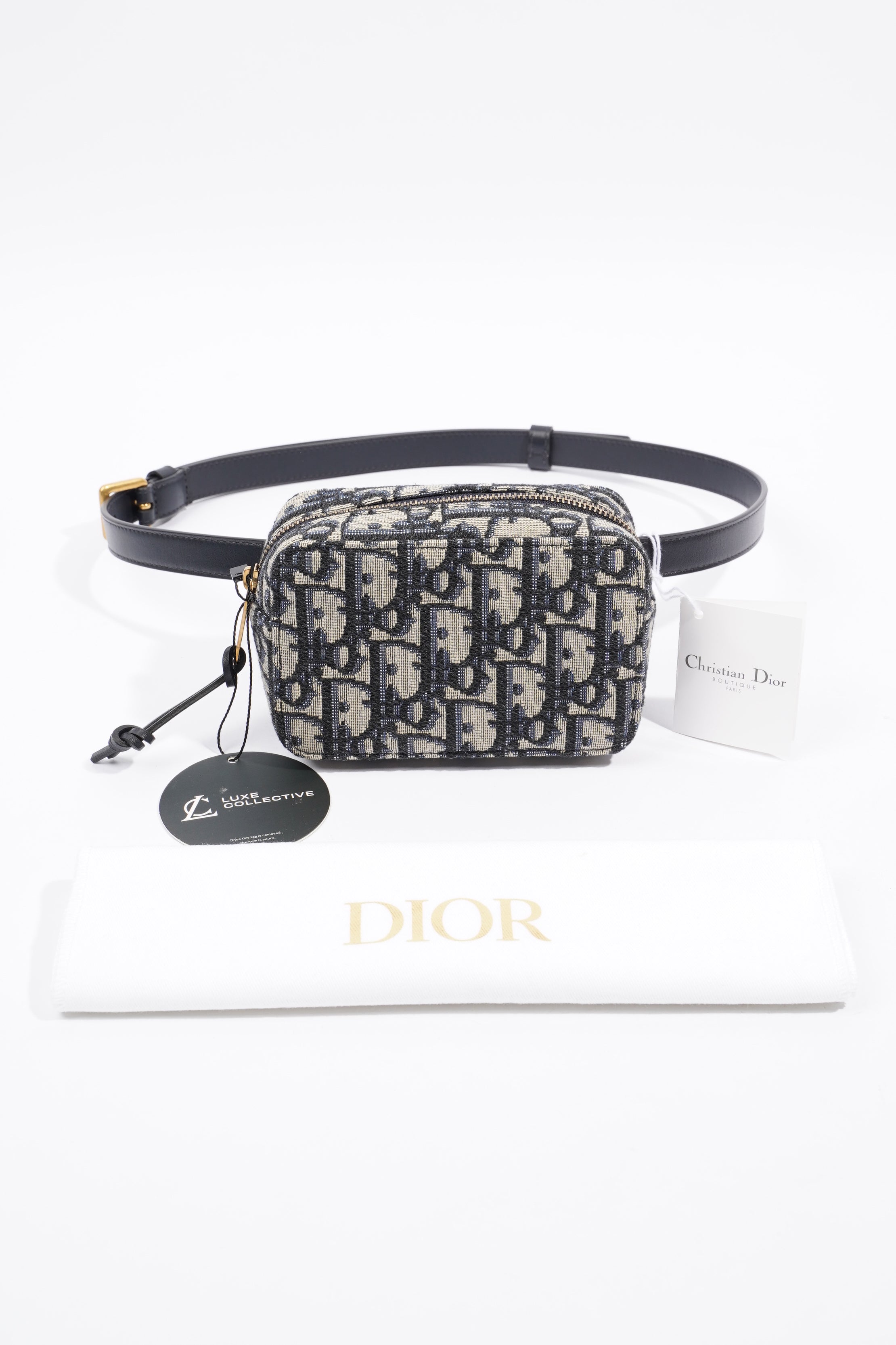 Christian Dior Belt Pouch Oblique Canvas