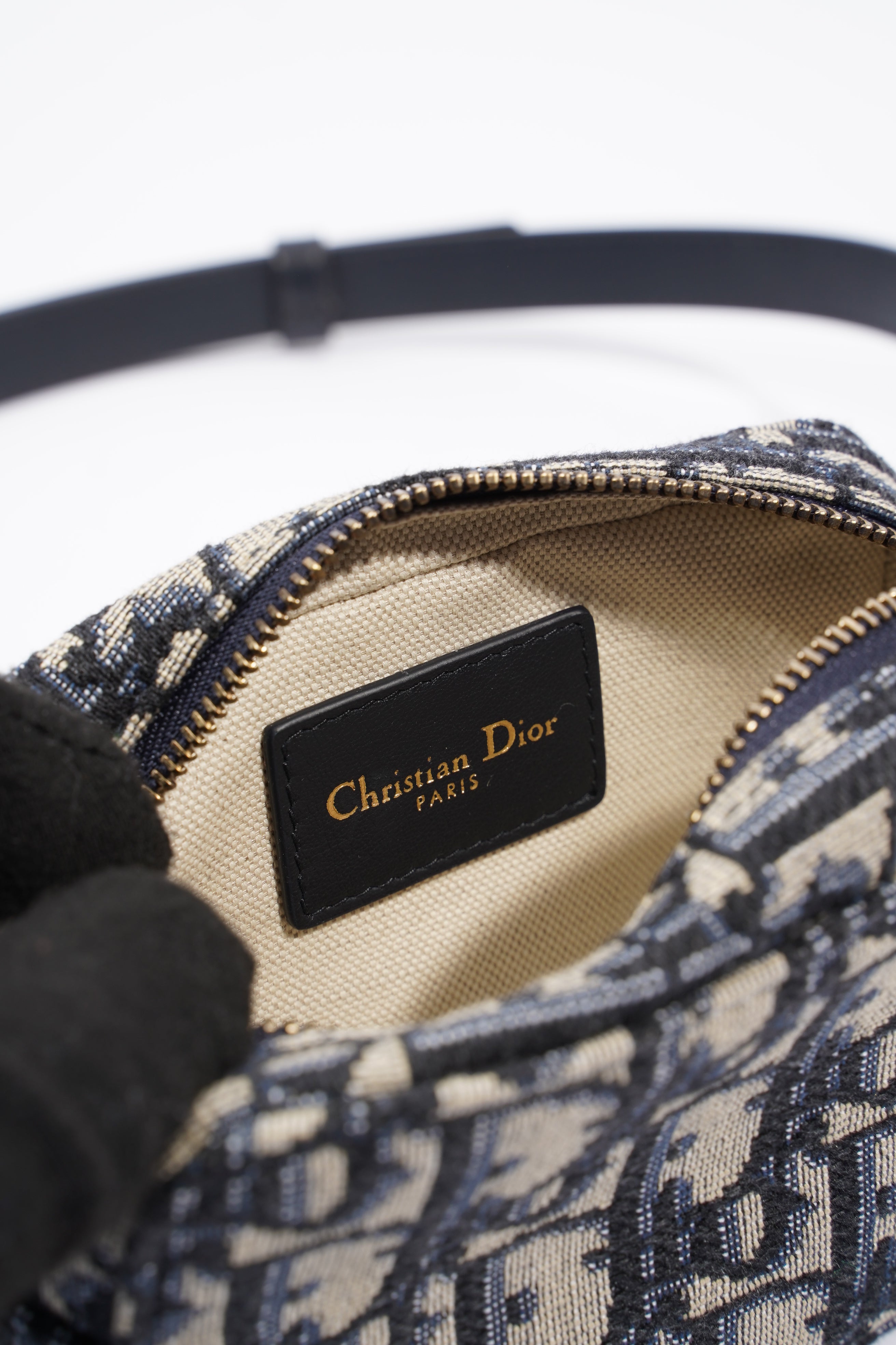 Christian Dior Belt Pouch Oblique Canvas