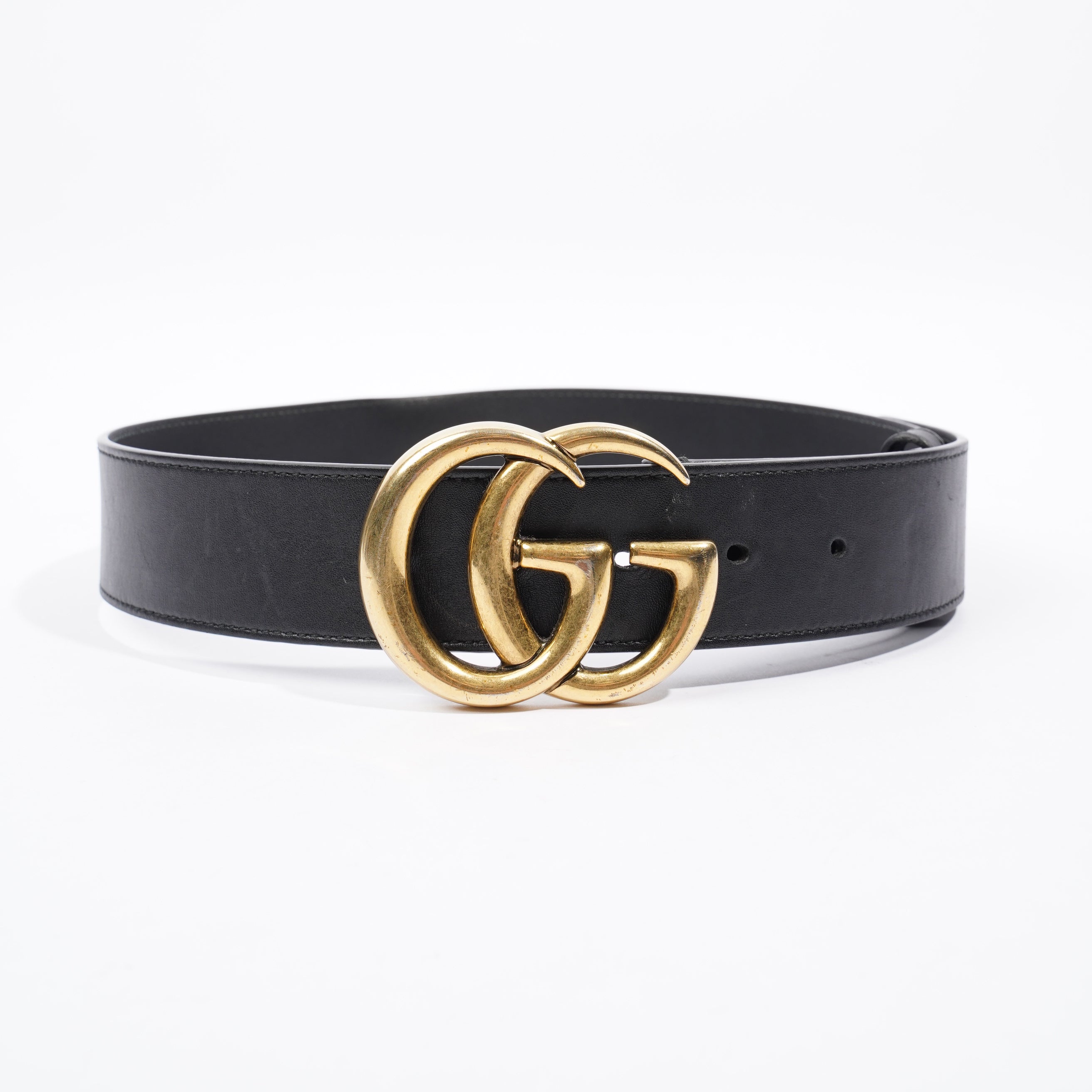Gucci Marmont Belt Black Leather 70cm 28"