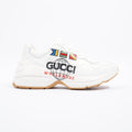 Gucci Rhyton 'Worldwide' Logo White Leather EU 37.5 UK 4.5