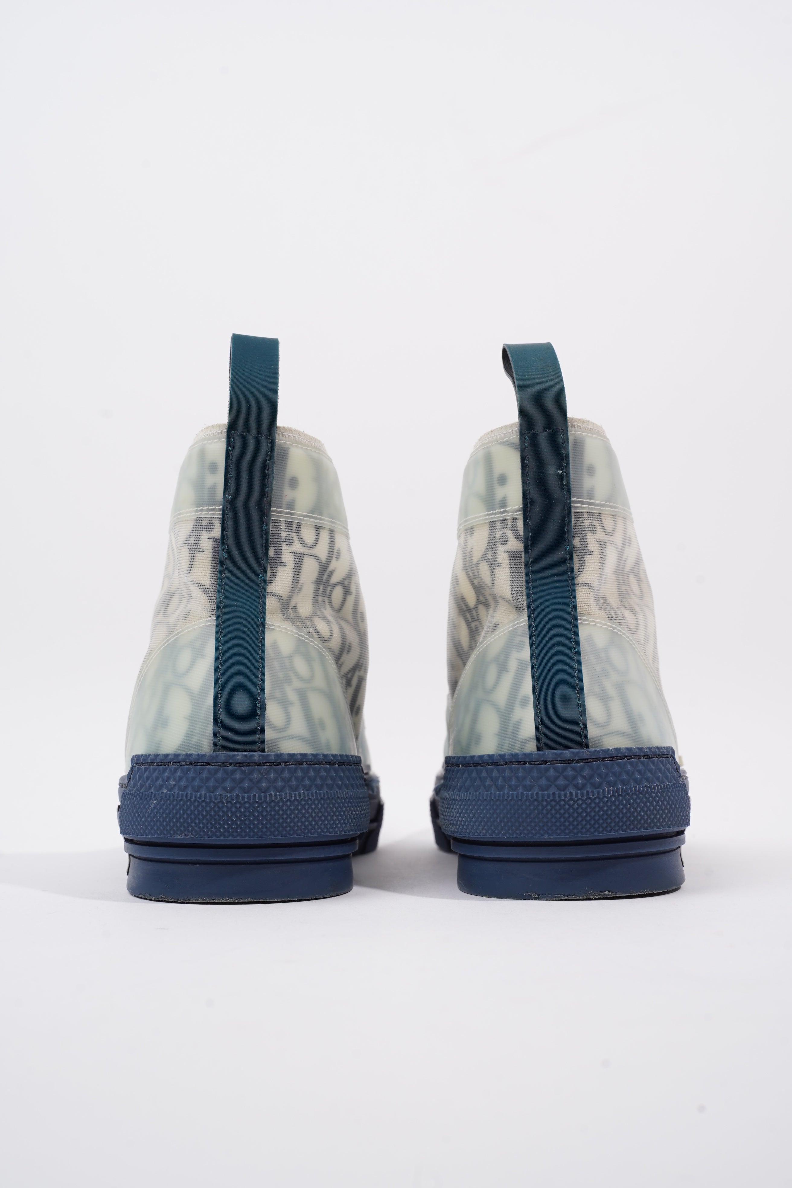 Christian Dior B23 High-top Navy / Navy Oblique / White Technical Fabric EU 42 UK 8