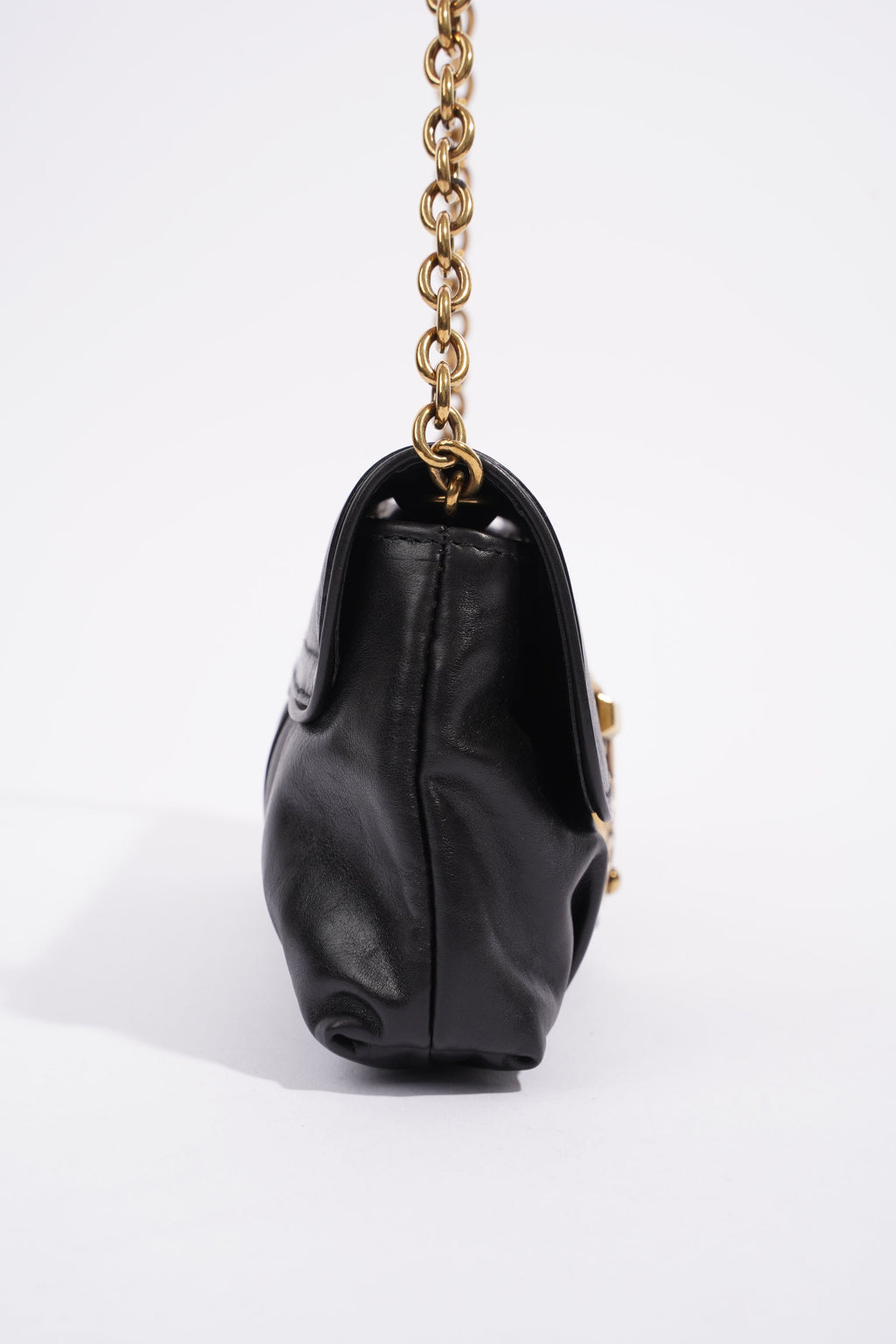 Gucci Babouska Heart Black Leather