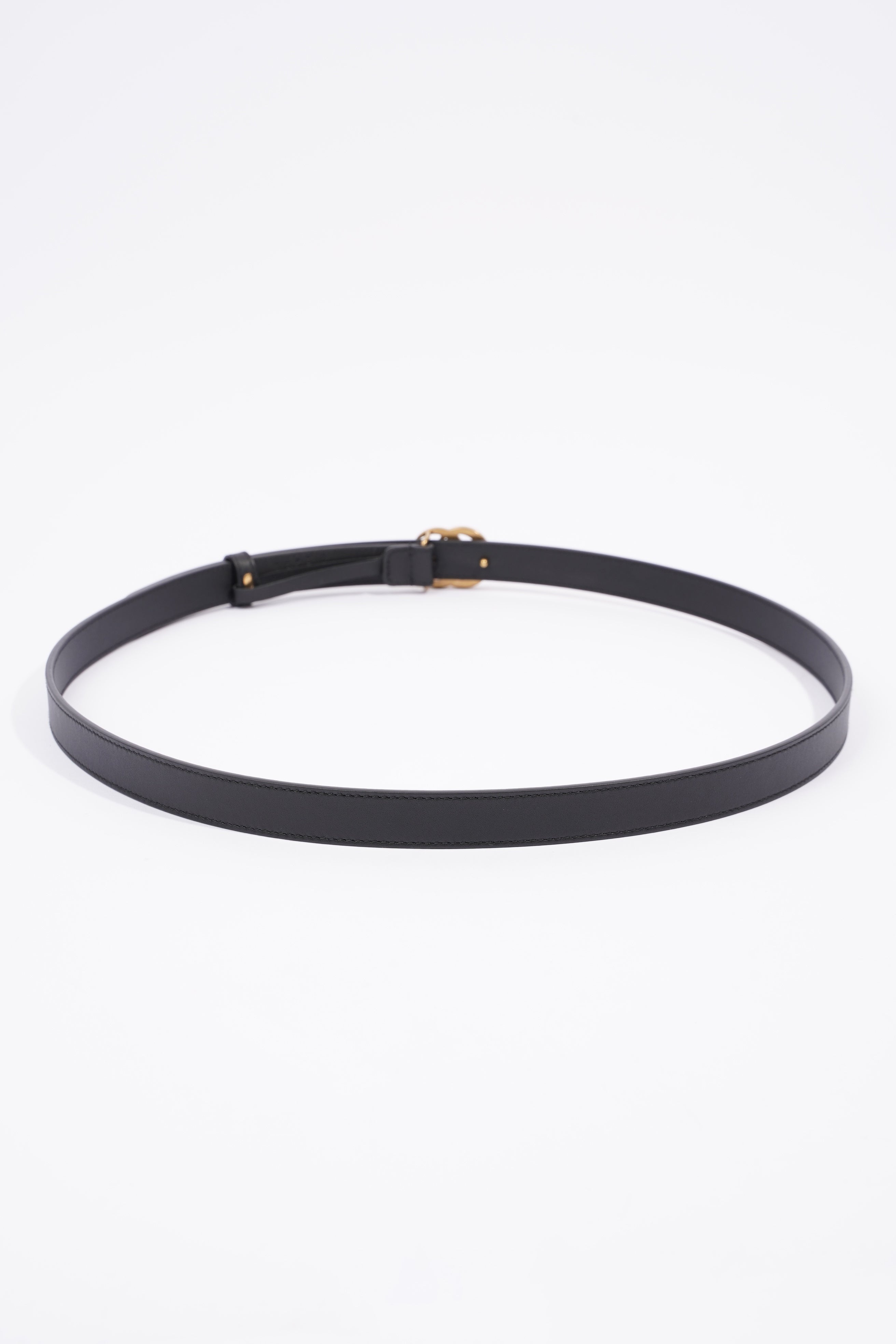 Gucci Marmont Belt Black / Gold Leather 105cm 42"