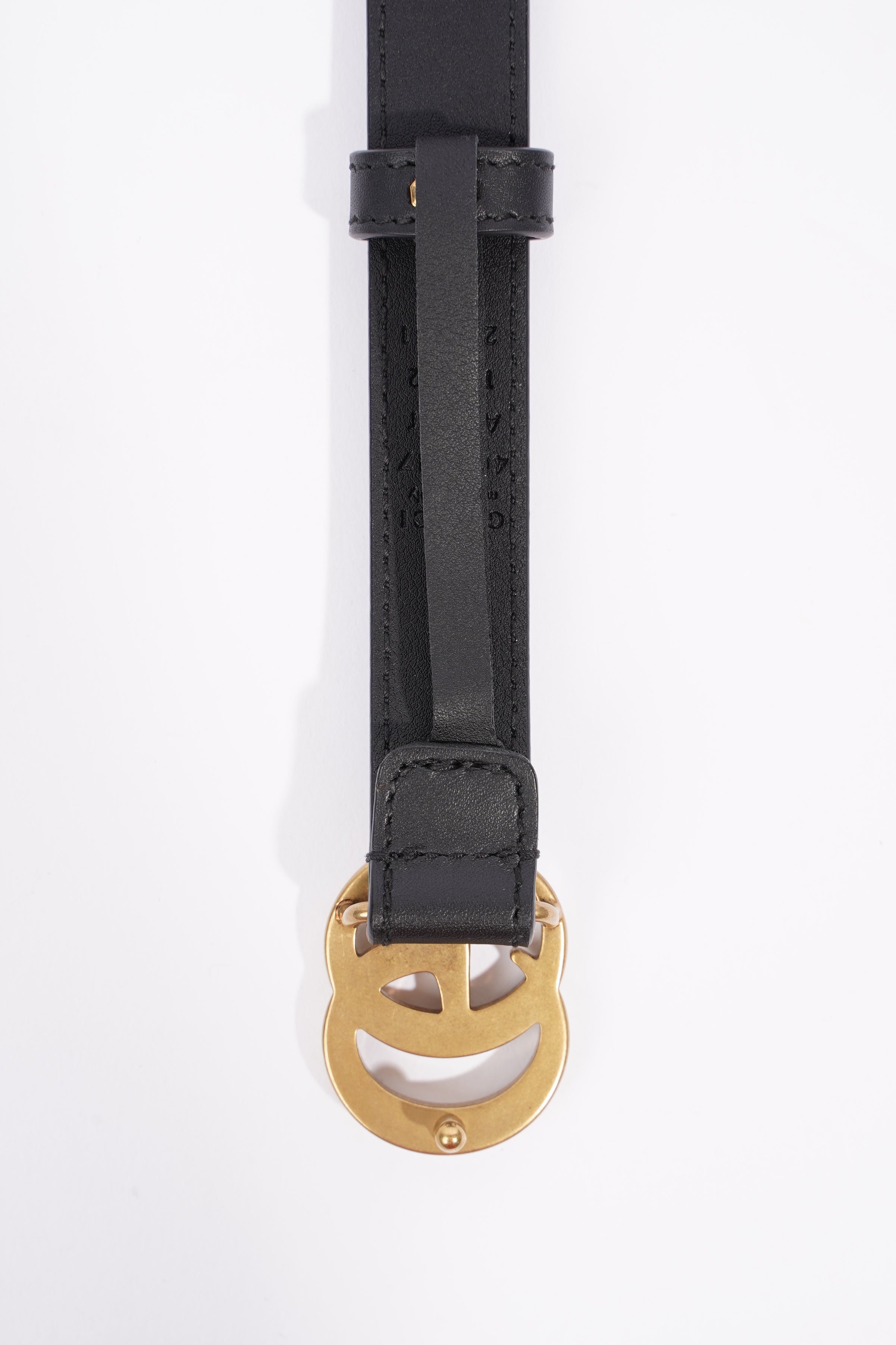 Gucci Marmont Belt Black / Gold Leather 105cm 42"