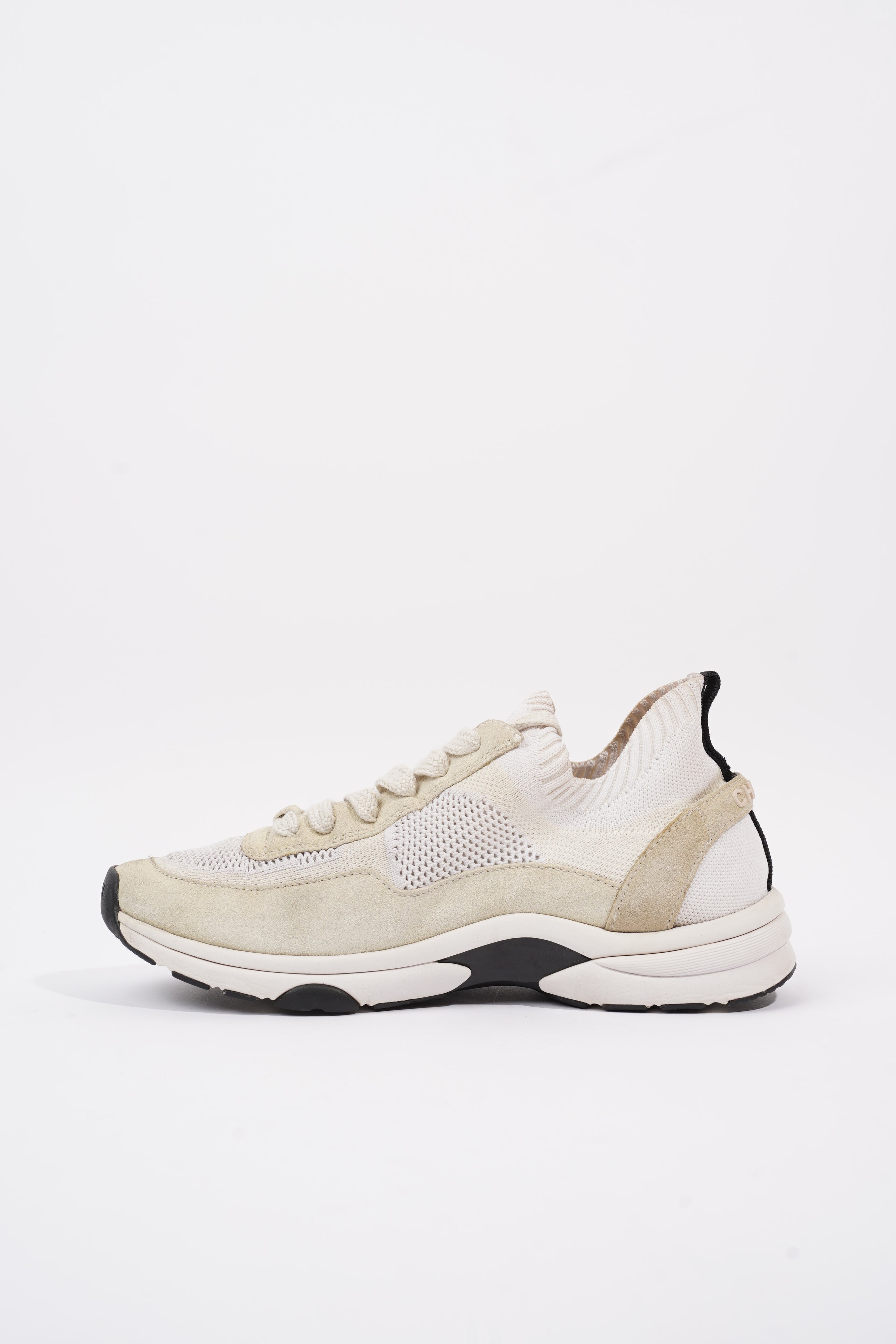 Chanel CC Runners White / Cream Suede EU 40 UK 7