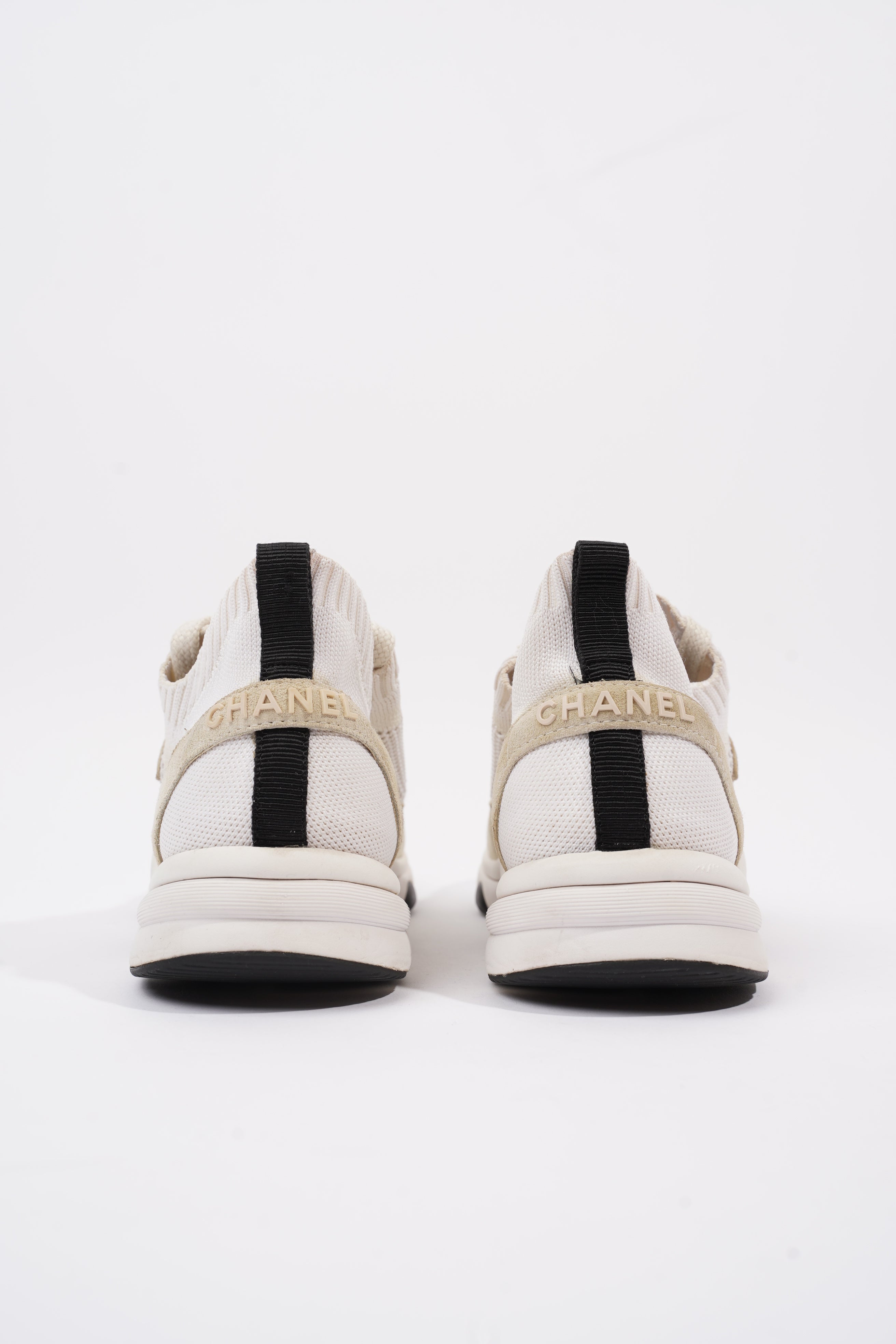 Chanel CC Runners White / Cream Suede EU 40 UK 7