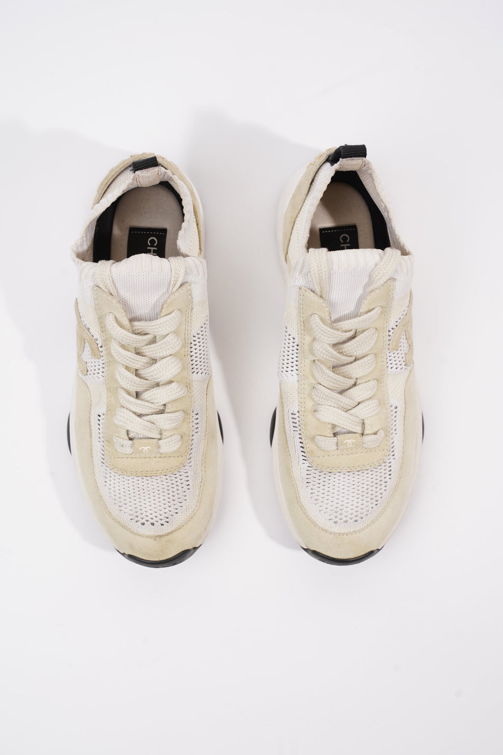 Chanel CC Runners White / Cream Suede EU 40 UK 7