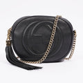 Gucci Soho Disco Chain Crossbody Bag Black Leather Mini