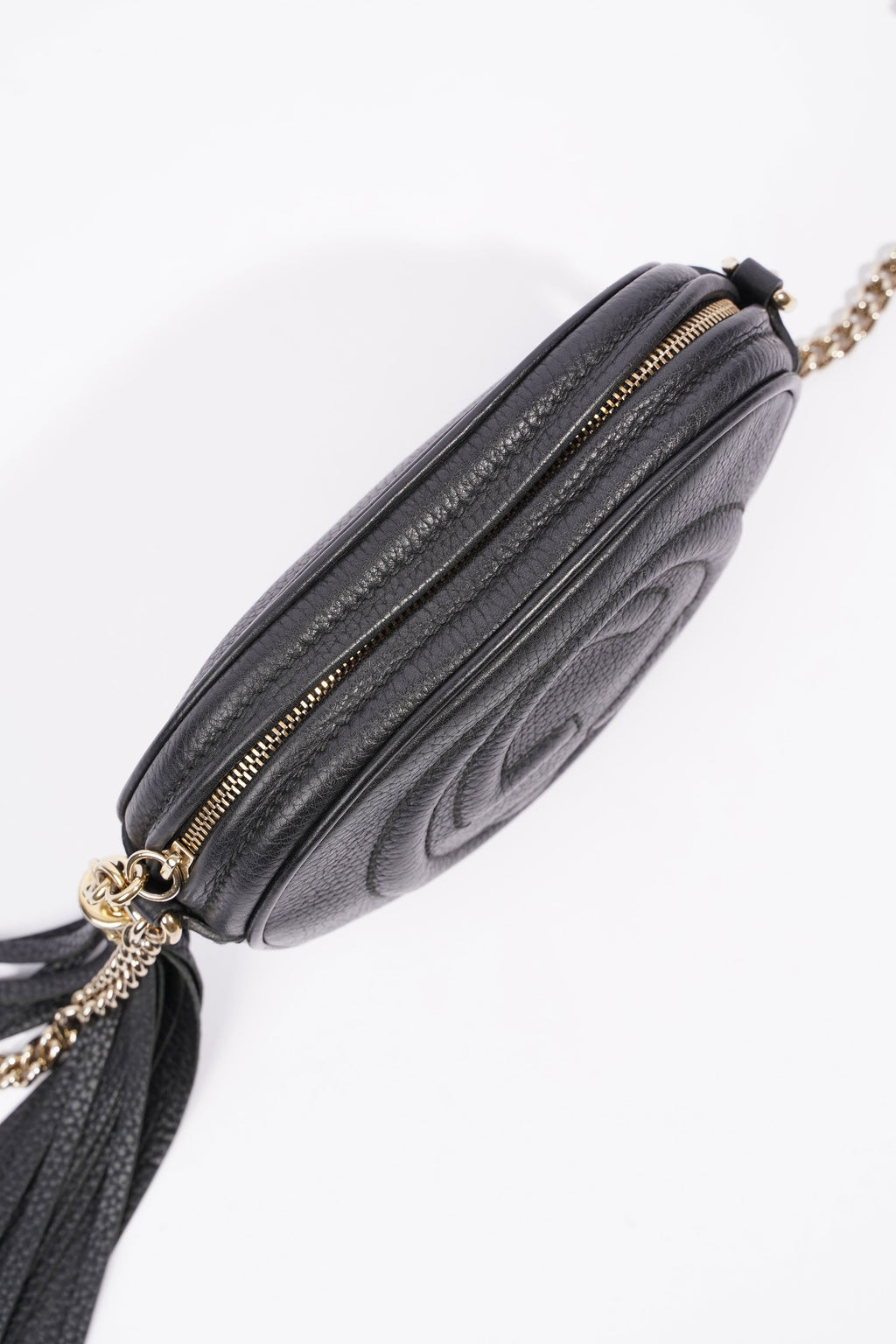 Gucci Soho Disco Chain Crossbody Bag Black Leather Mini