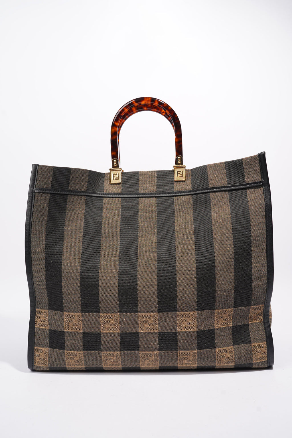 Fendi Sunshine Tote Brown Canvas Large
