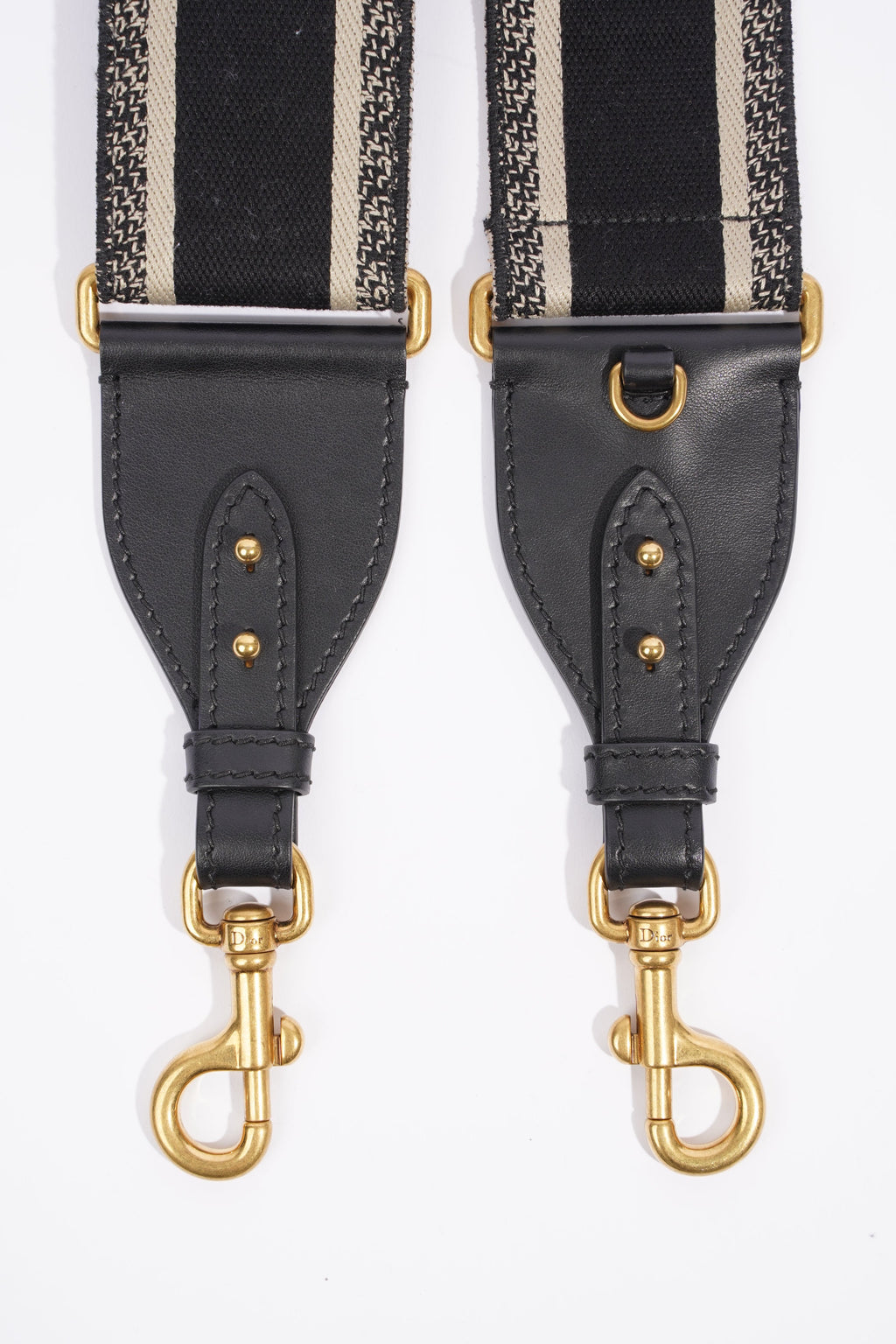 Christian Dior Shoulder Strap Navy / Beige Canvas