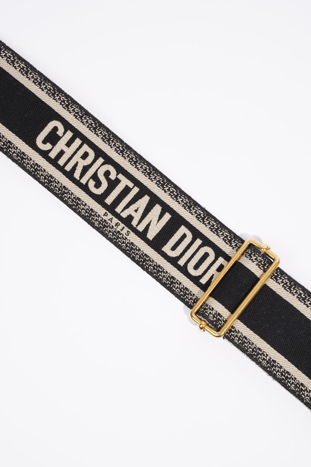 Christian Dior Shoulder Strap Navy / Beige Canvas