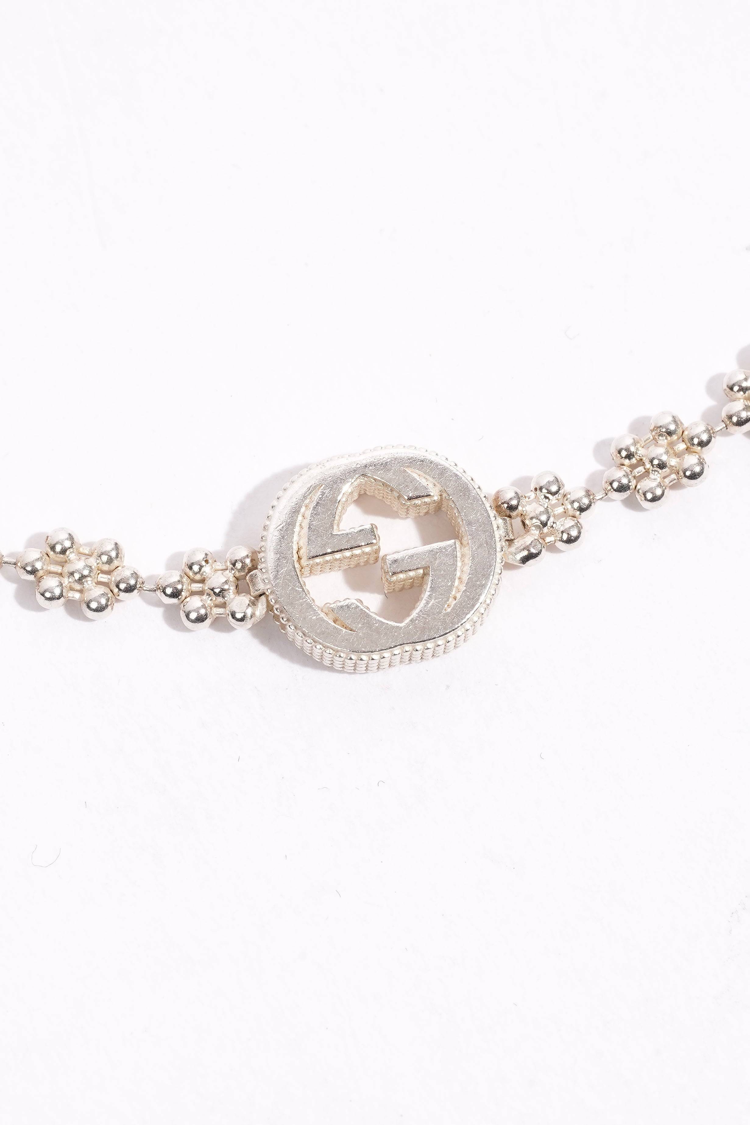 Gucci Interlocking Bracelet Silver Silver Sterling