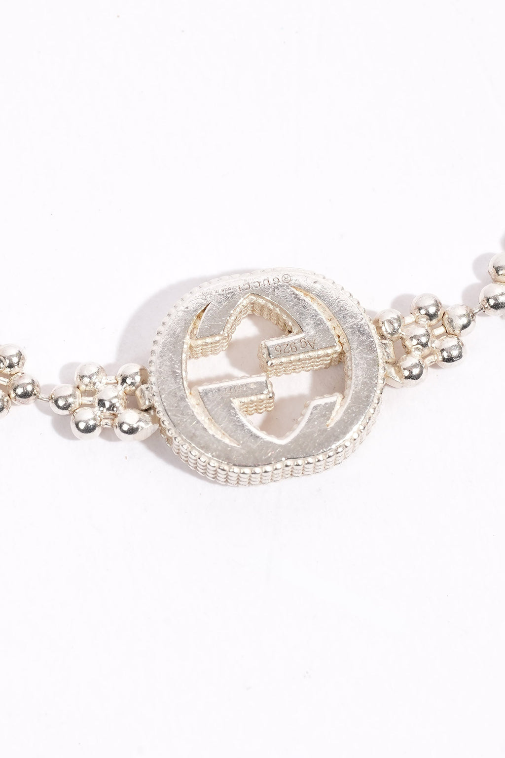 Gucci Interlocking Bracelet Silver Silver Sterling