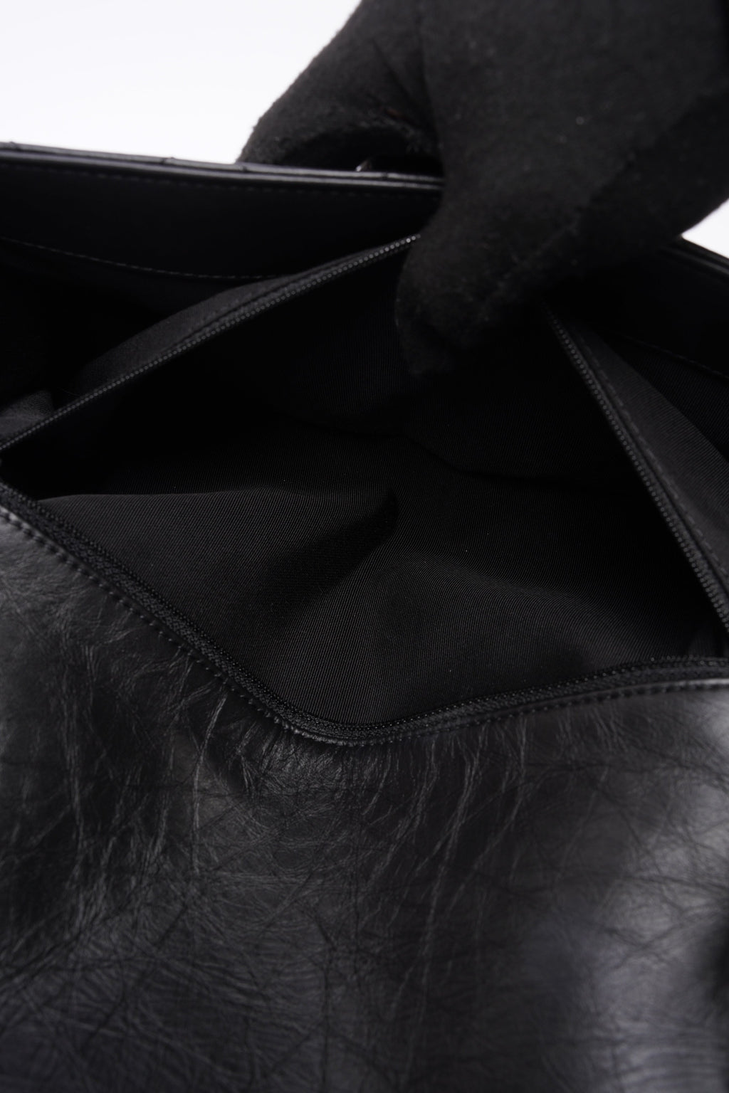 Chanel Chain Around Jumbo Flap Black Leather