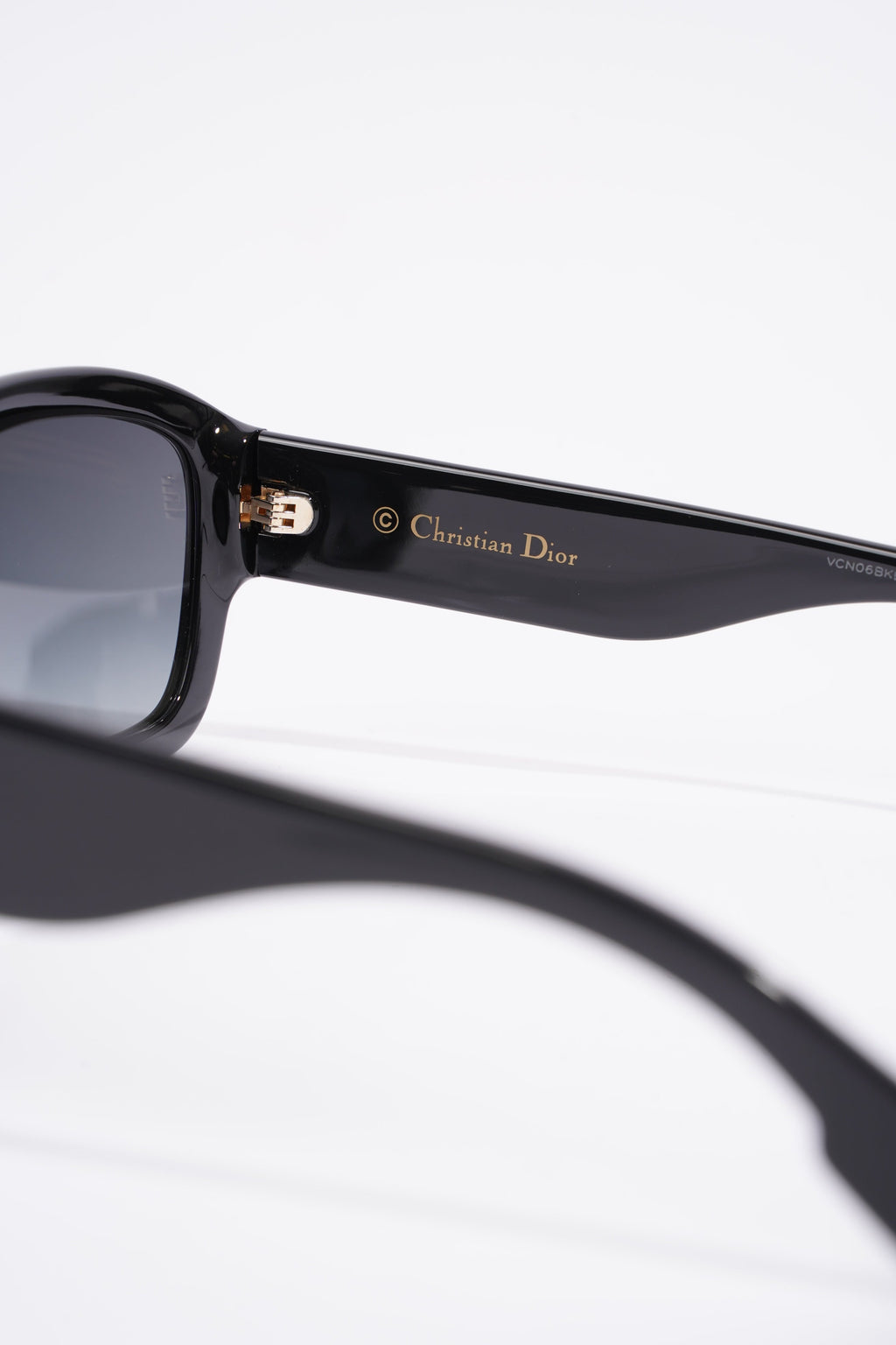 Christian Dior Square Sunglasses Black Acetate 145mm