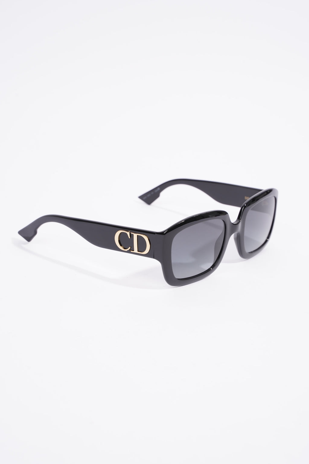 Christian Dior Square Sunglasses Black Acetate 145mm