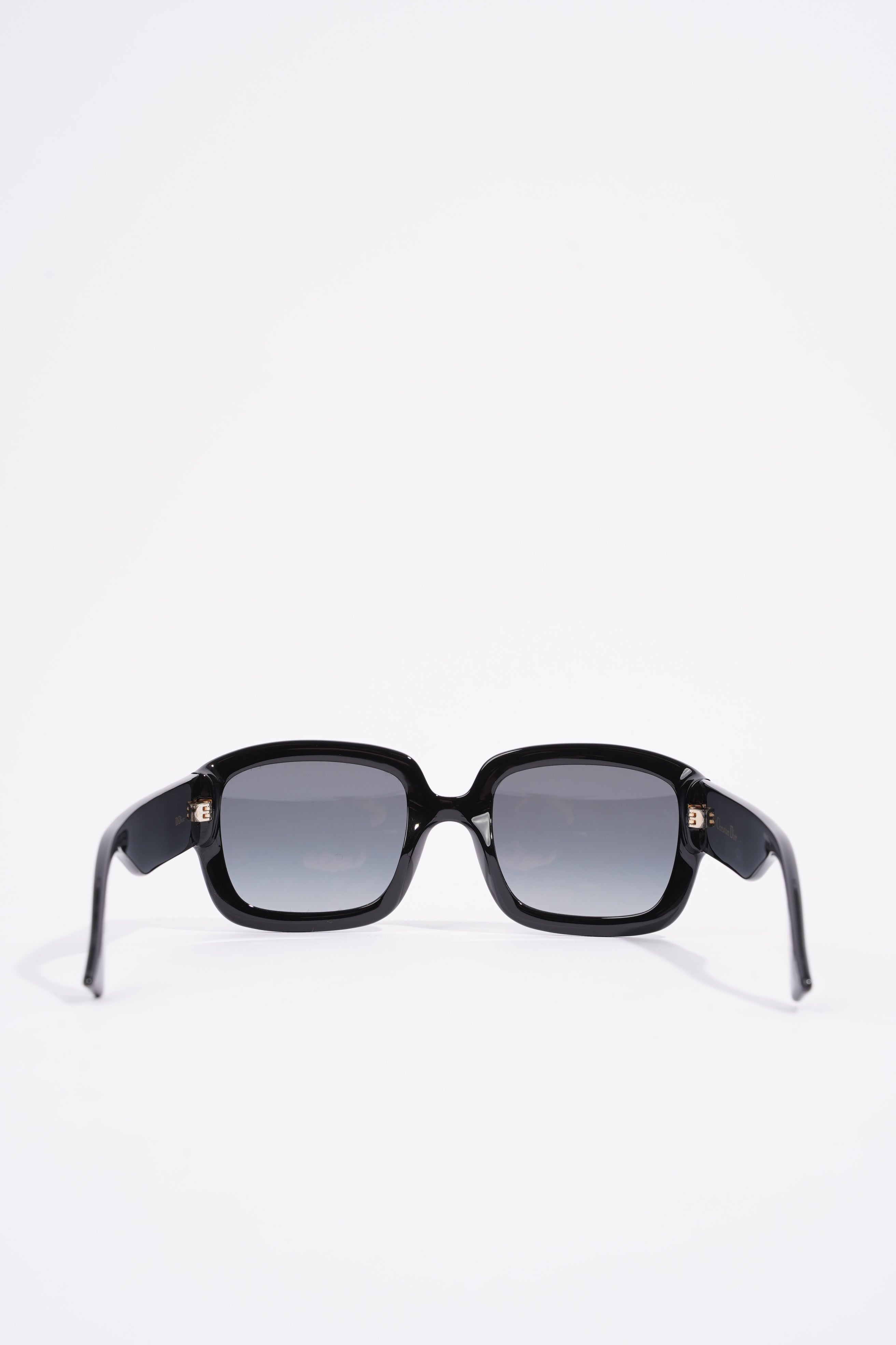 Christian Dior Square Sunglasses Black Acetate 145mm