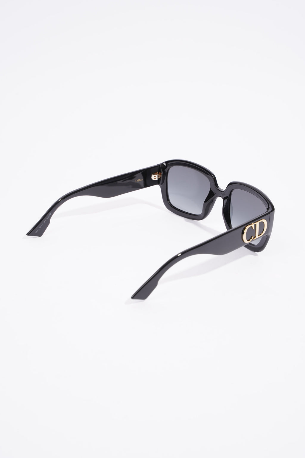 Christian Dior Square Sunglasses Black Acetate 145mm