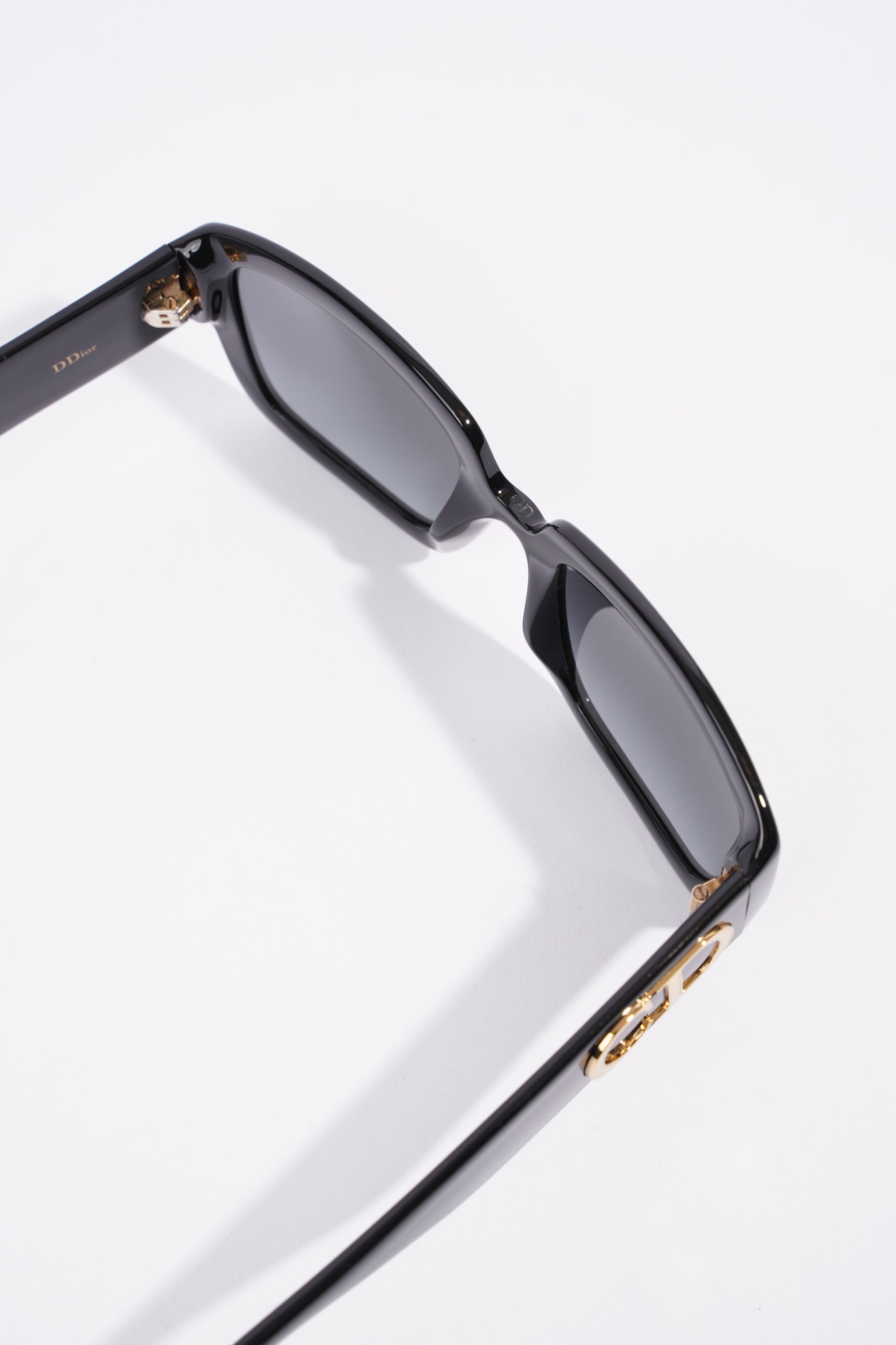 Christian Dior Square Sunglasses Black Acetate 145mm
