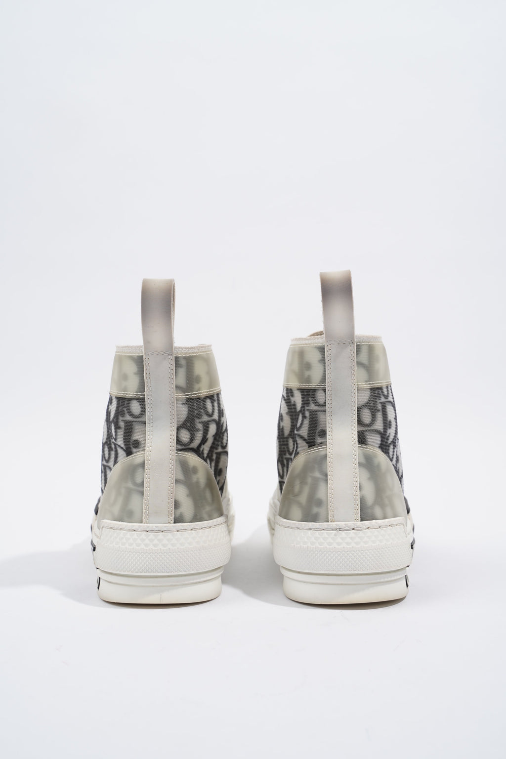 Christian Dior B23 Hightops White / Black Oblique Rubber EU 37.5 UK 4.5