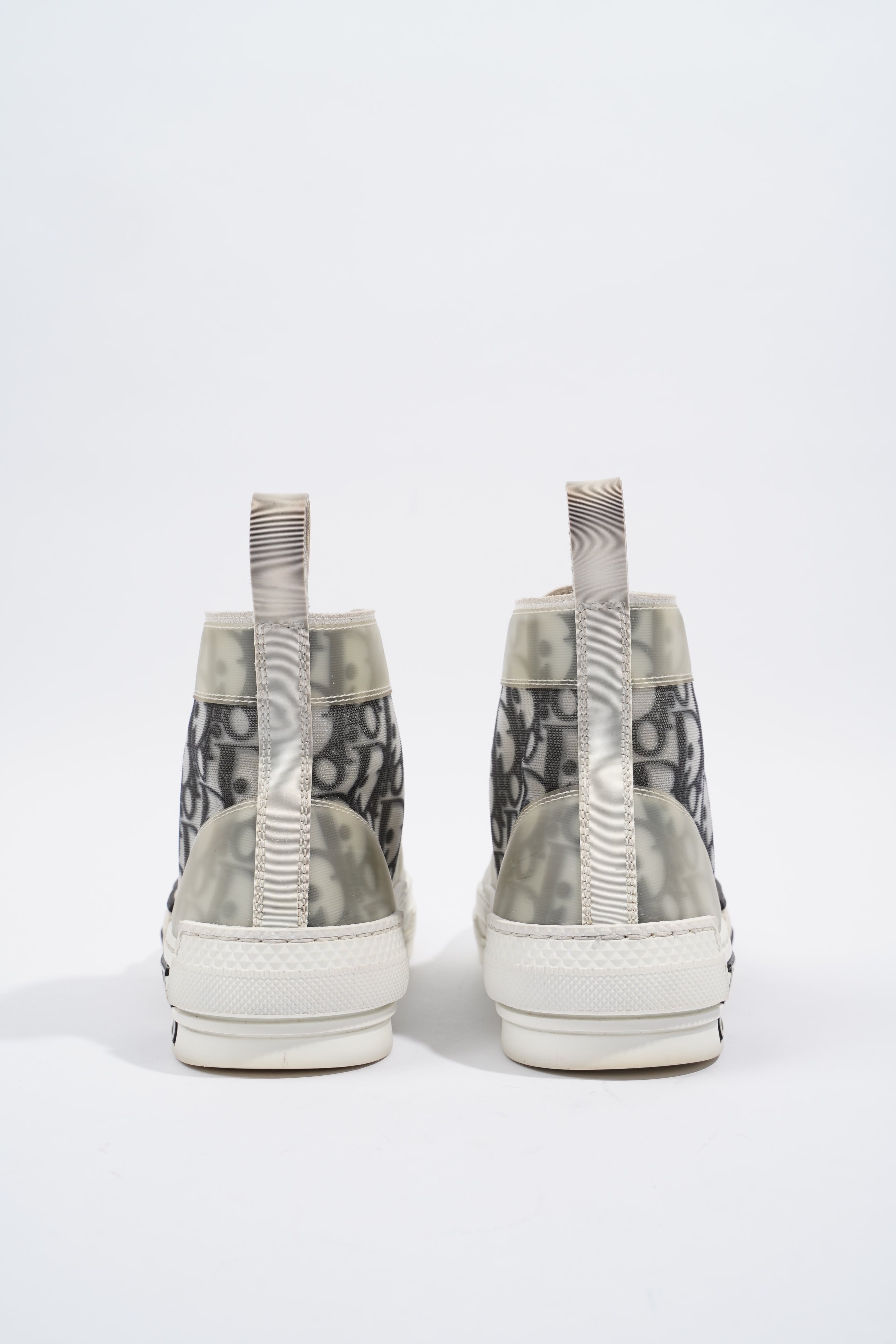 Christian Dior B23 Hightops White / Black Oblique Rubber EU 37.5 UK 4.5