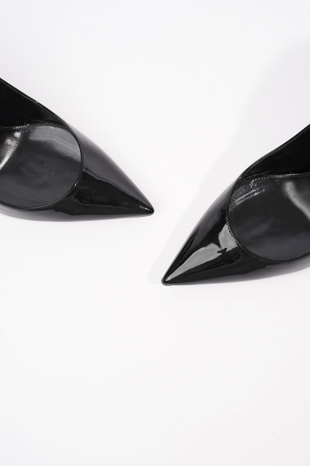 Saint Laurent Opyum Heels 85 Patent Black Patent Leather EU 41 UK 8