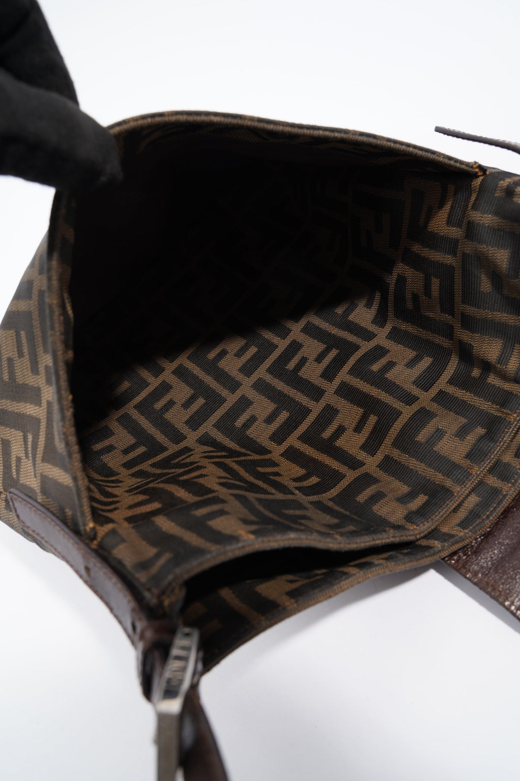 Fendi Zucca Shoulder Bag Monogram Canvas