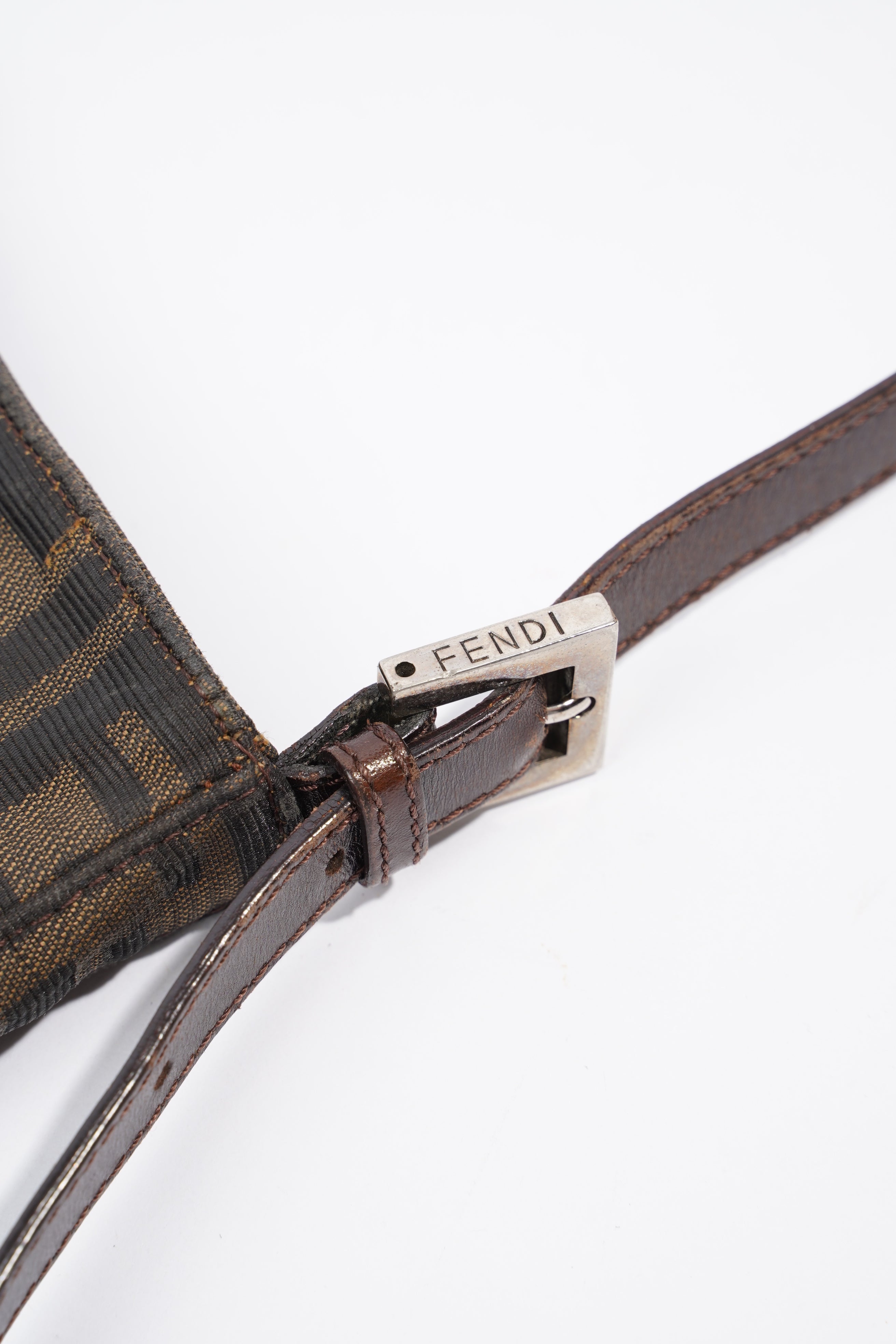 Fendi Zucca Shoulder Bag Monogram Canvas