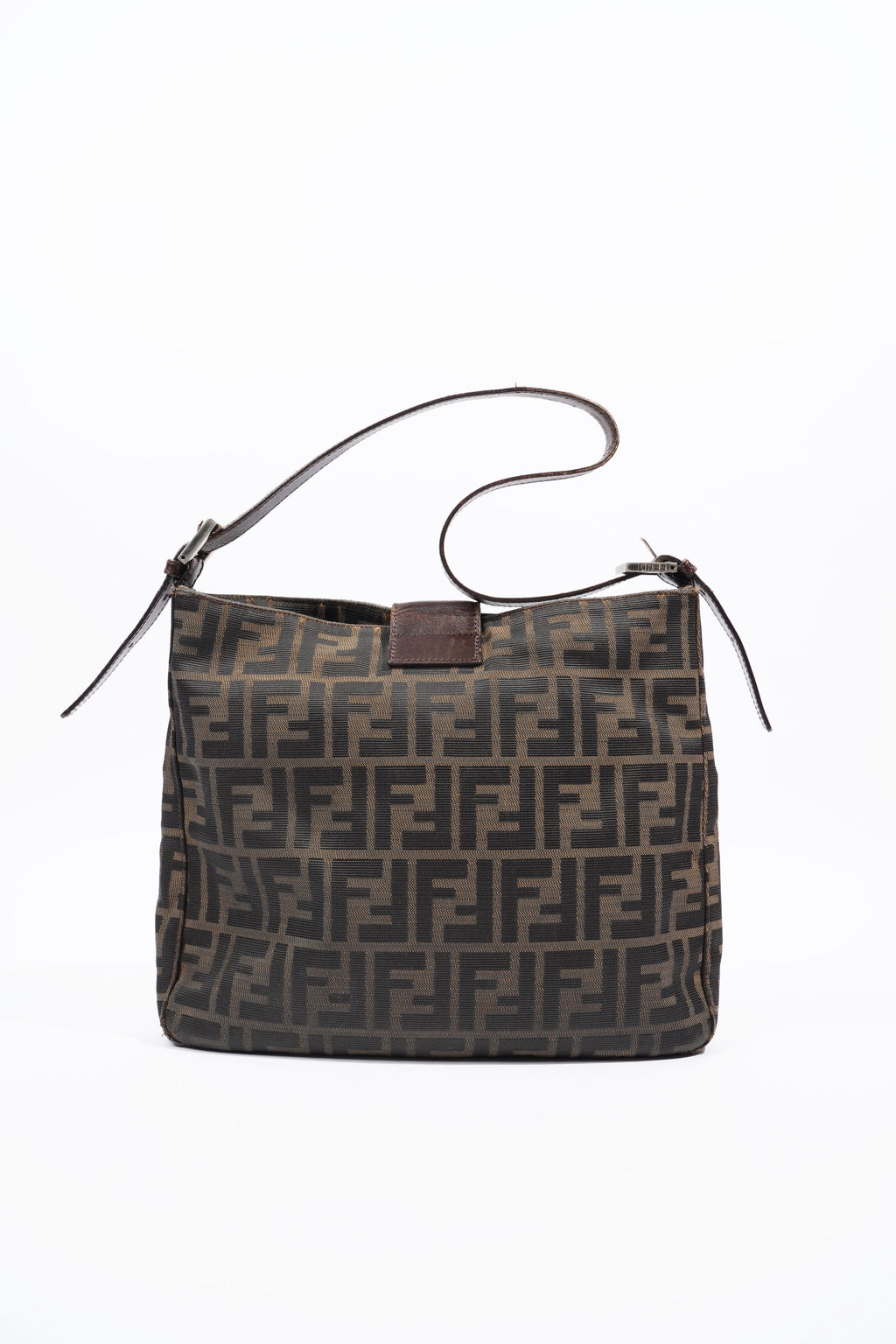 Fendi Zucca Shoulder Bag Monogram Canvas