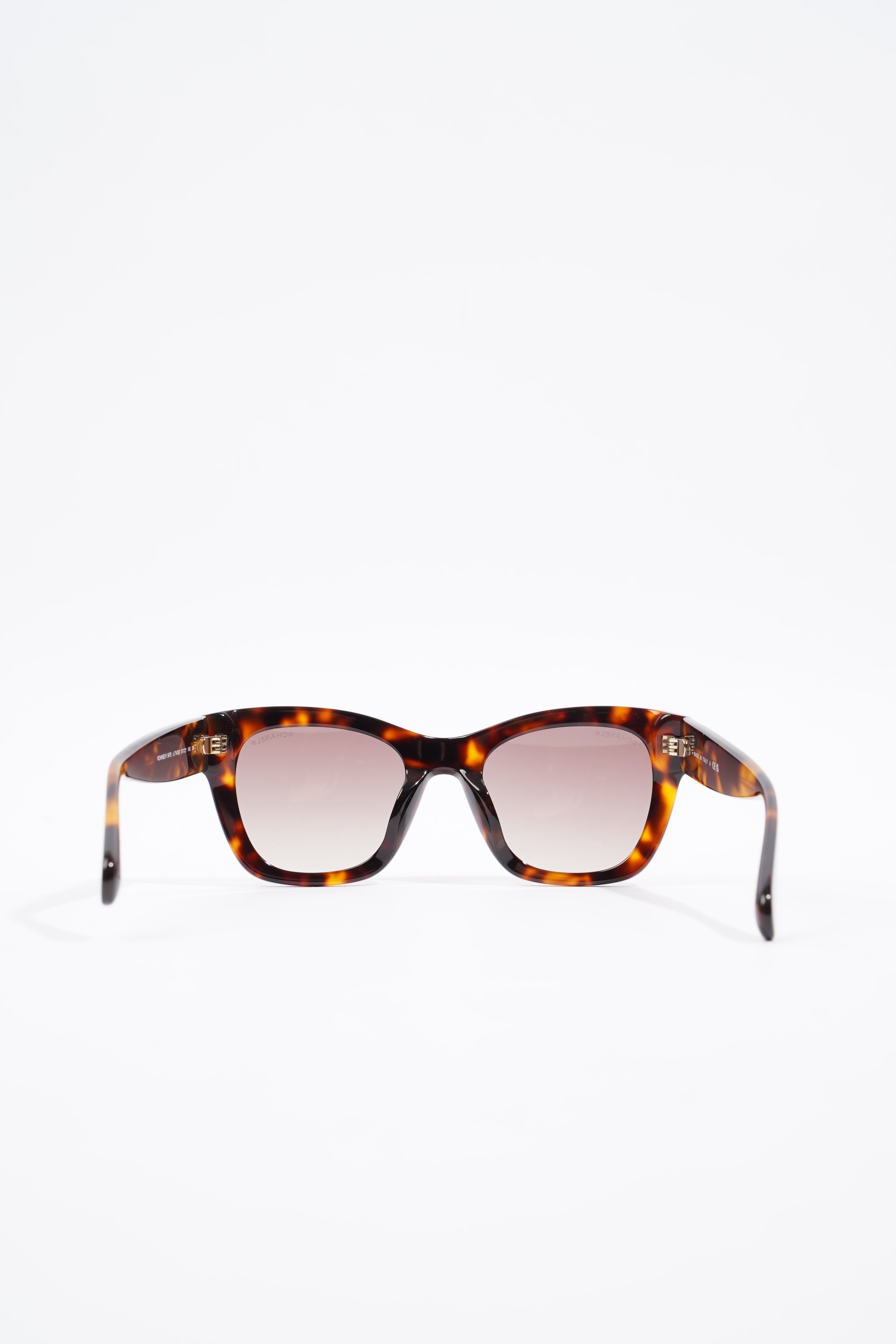 Chanel Square Sunglasses Tortoise Shell Acetate 140