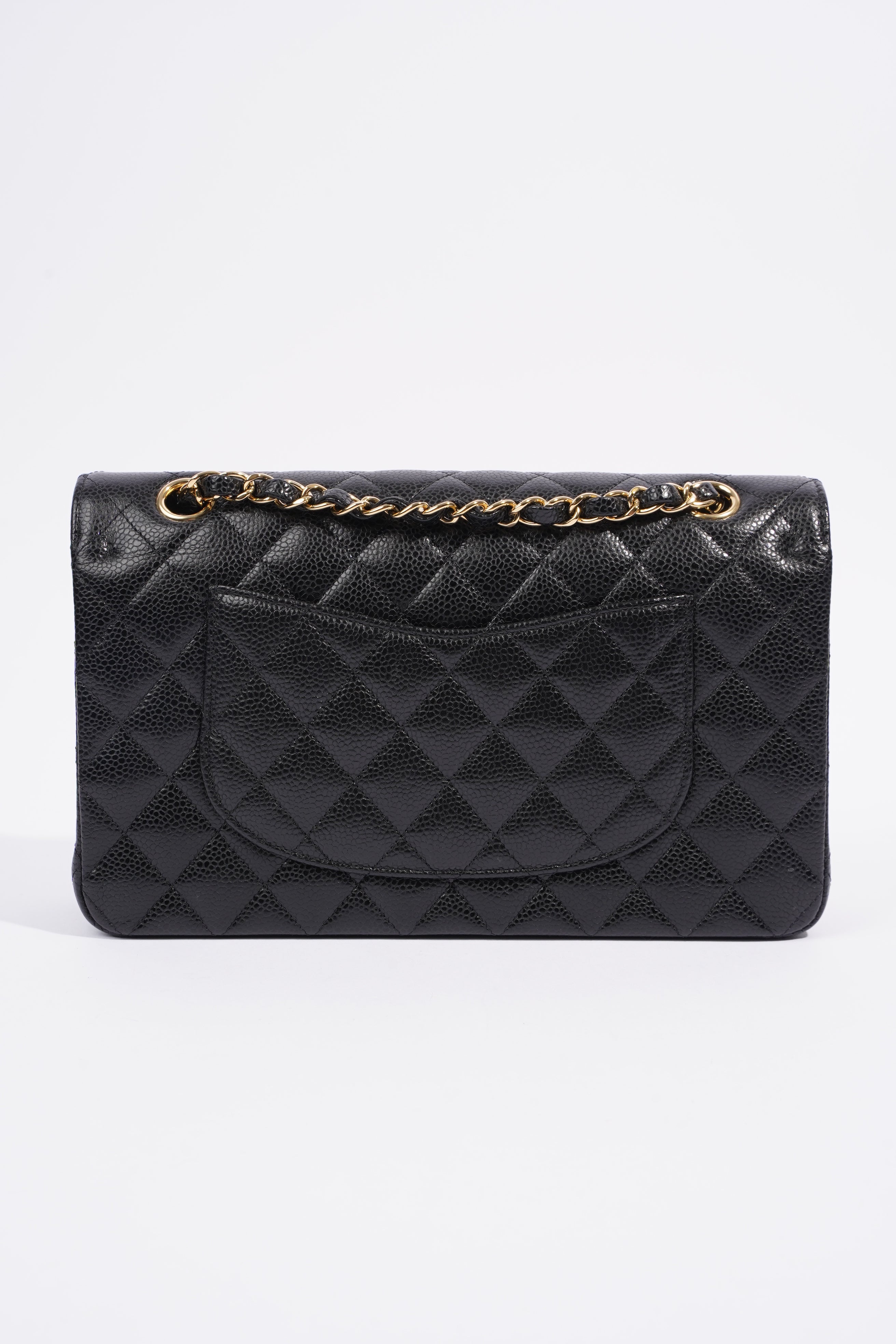 Chanel Classic Double Flap Black Caviar Leather Medium